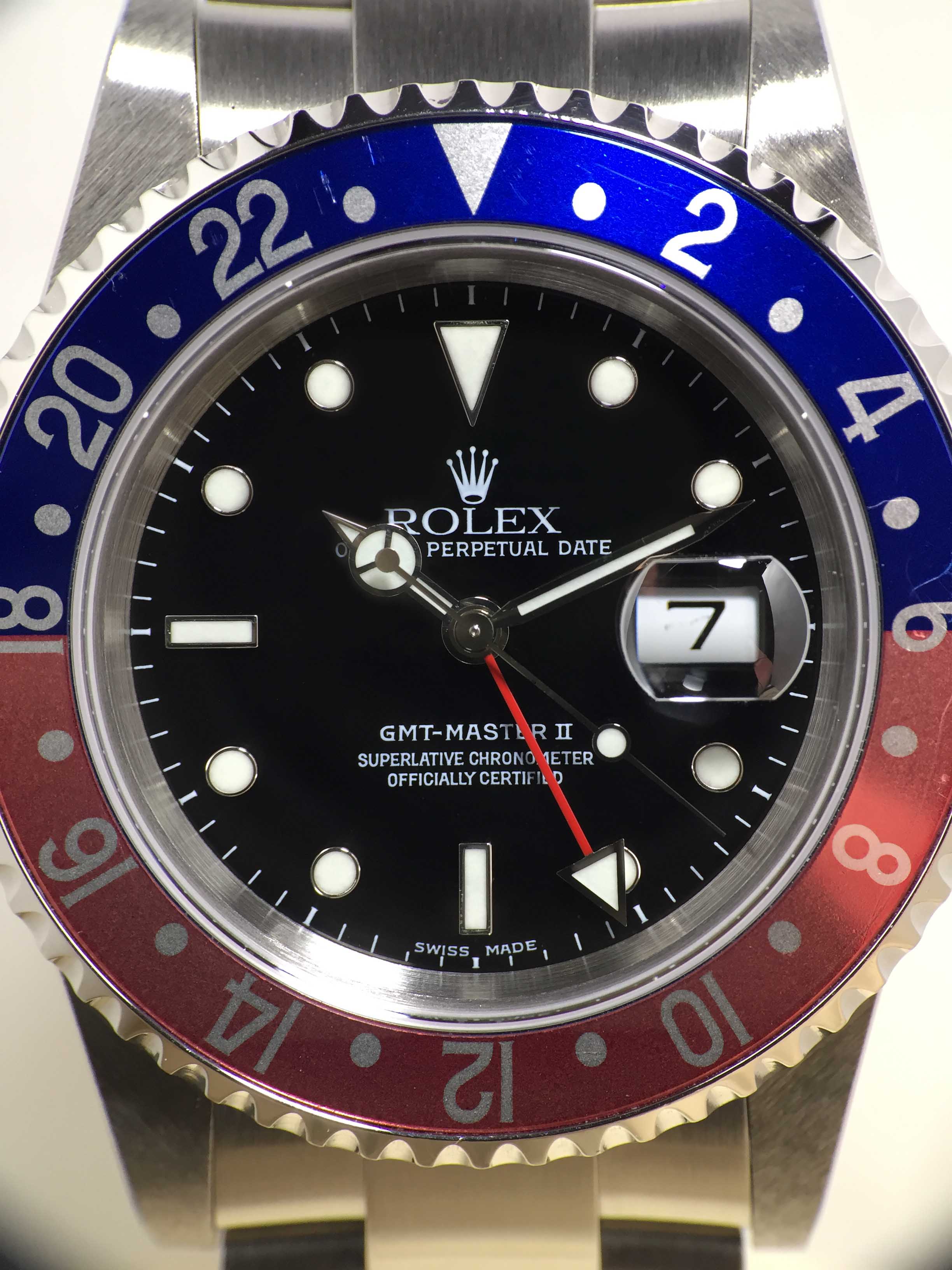 2001 Rolex GMT Master II Pepsi Ref. 16710 (Full Set)