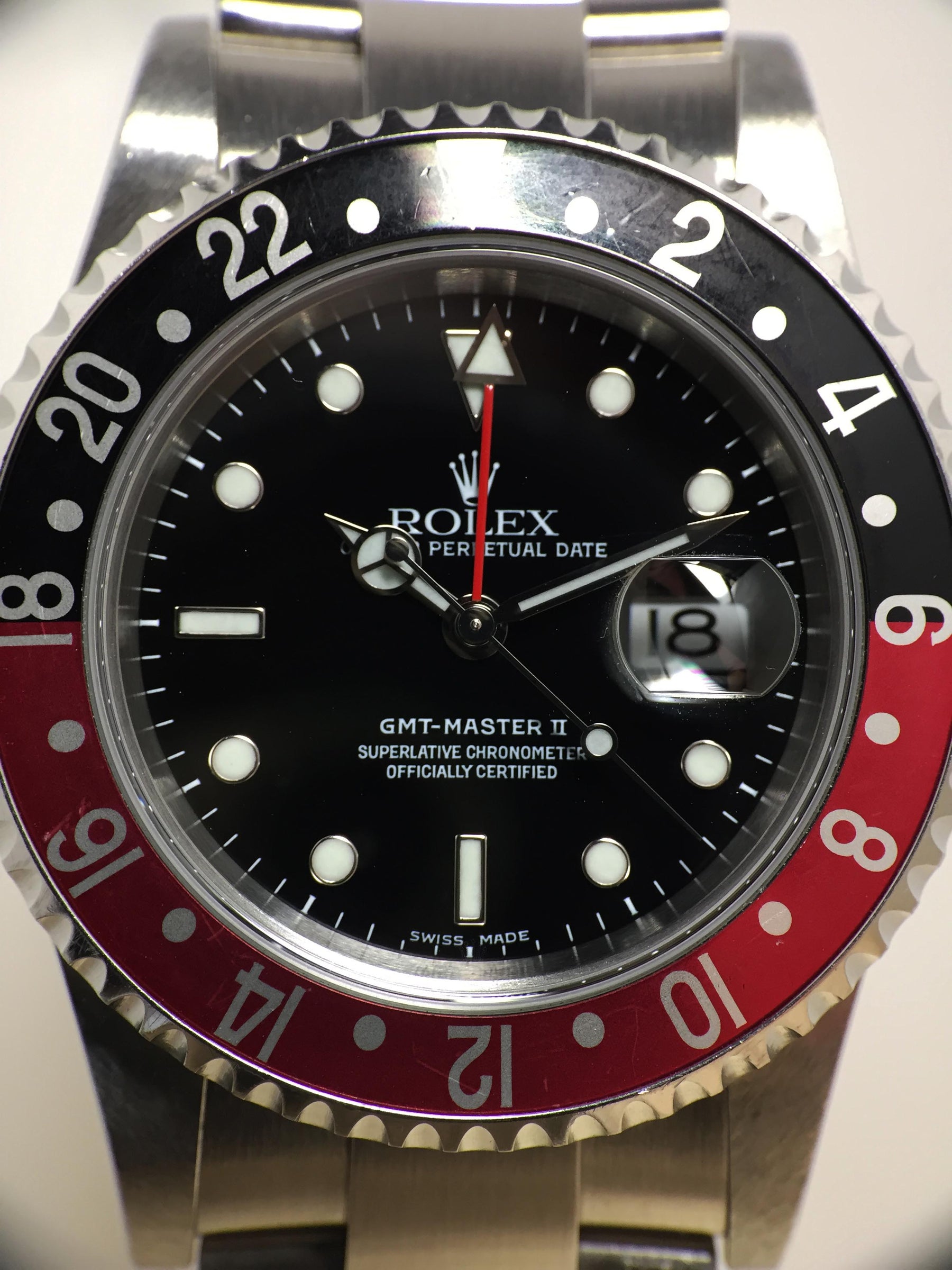 2005 Rolex GMT Master II Coke Unpolished Ref. 16710 (with Papers)