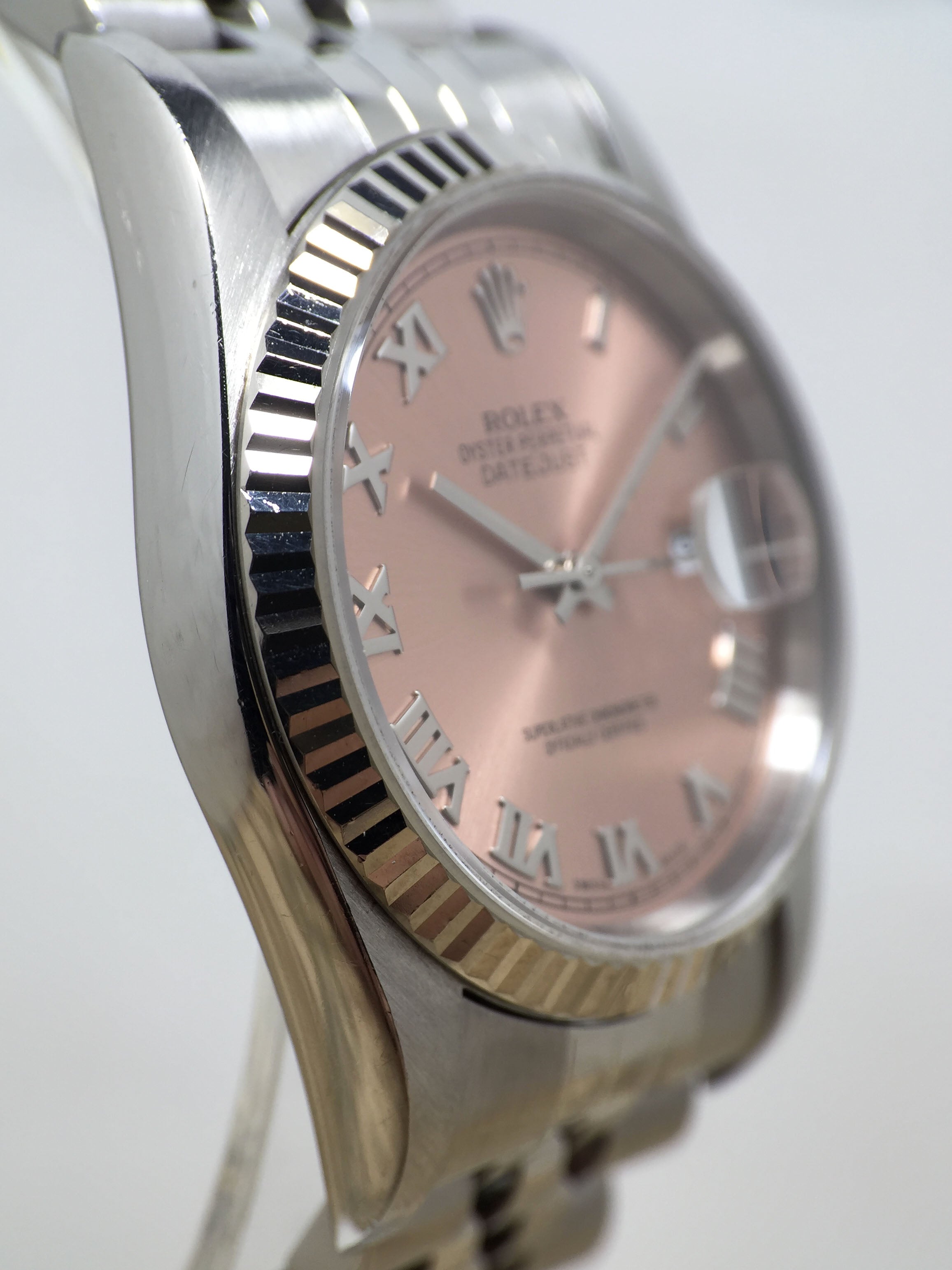 2003 Rolex Datejust St/WG Salmon Dial Ref. 16234