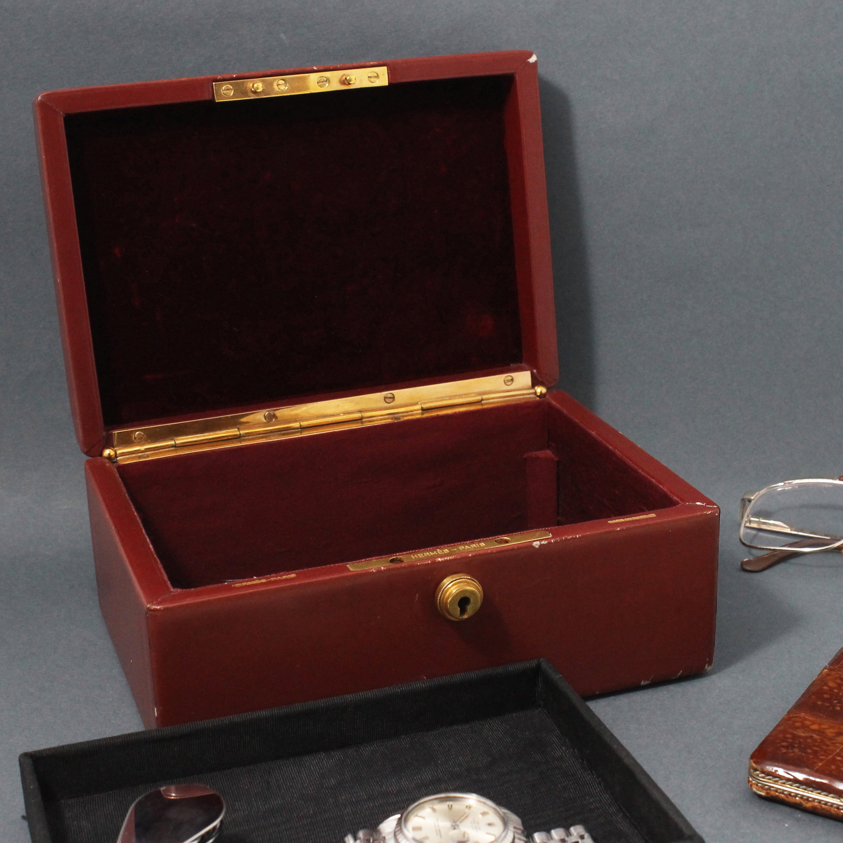 Vintage Hermes Jewelry or Valet Box, 1950s