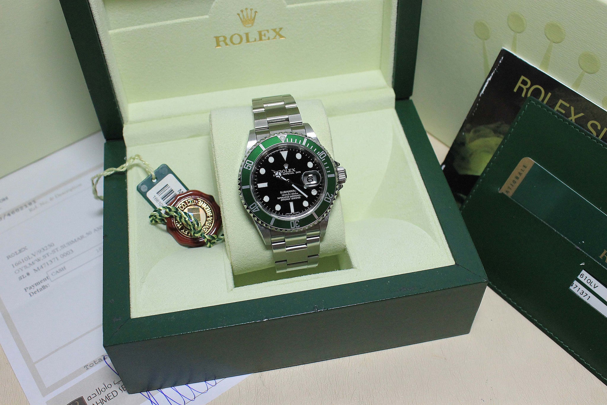 Rolex Submariner Green (full set) (3.1.719) - Momentum Dubai