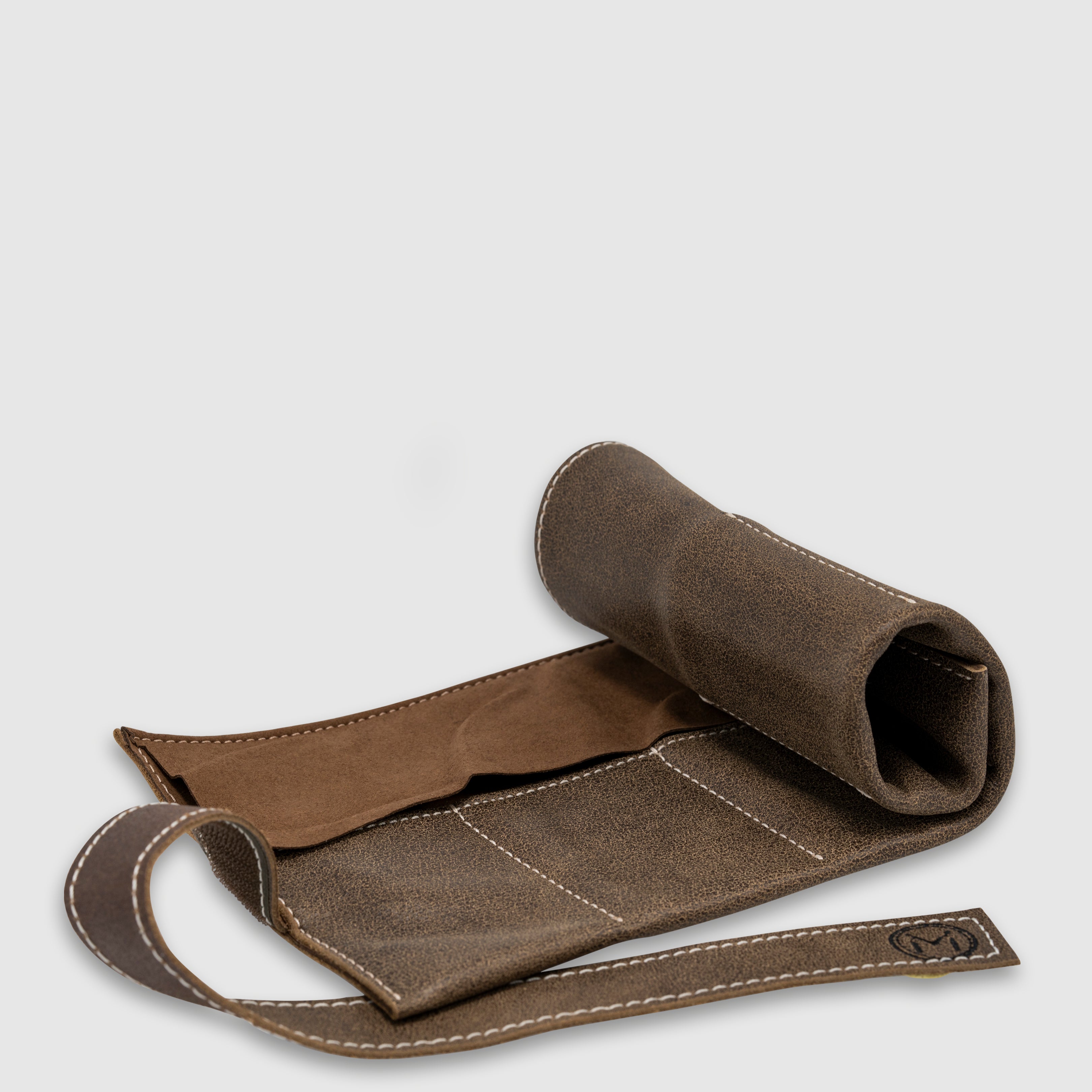 Marina Watch Roll 6 Dark Khaki & Dark Brown