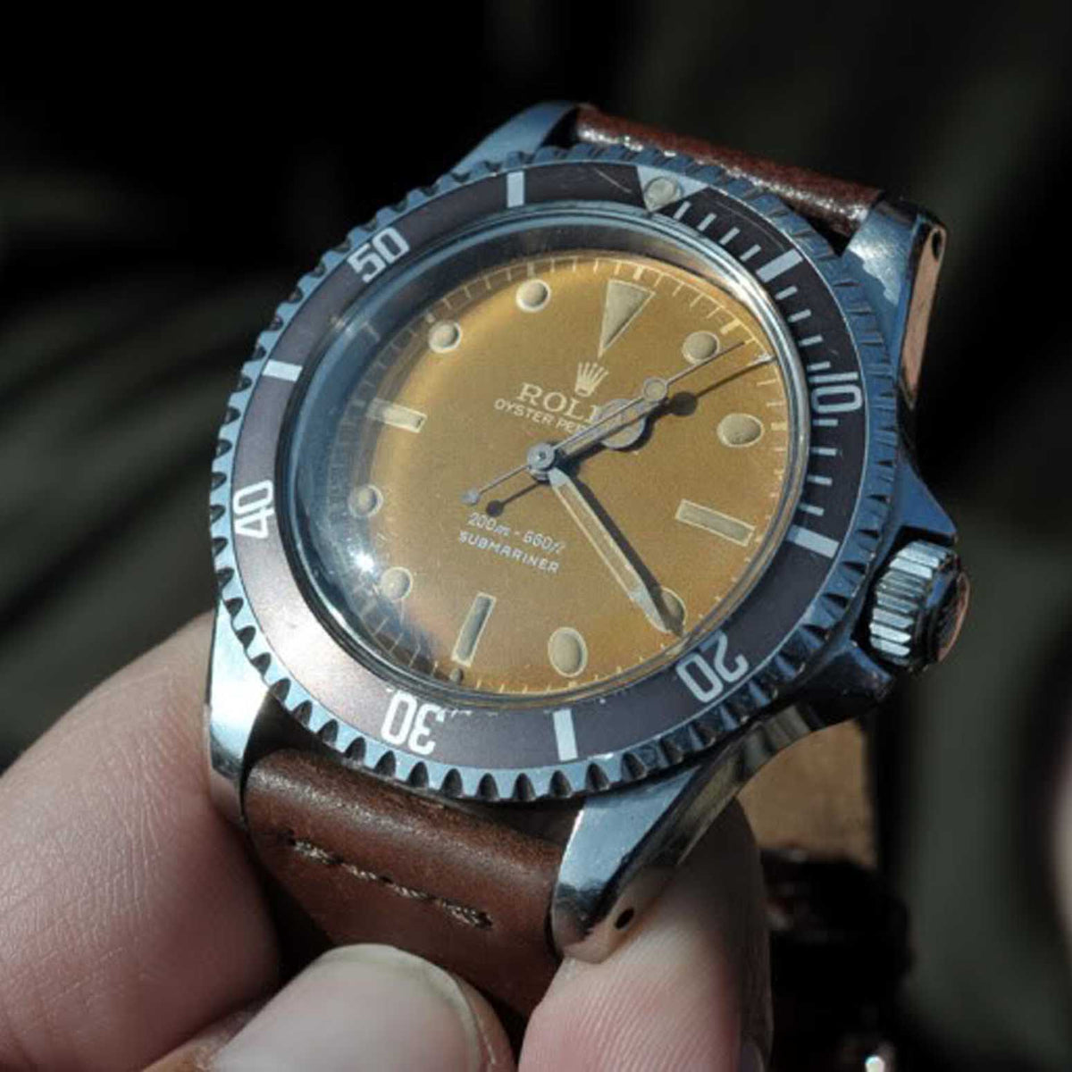 Rolex submariner patina deals