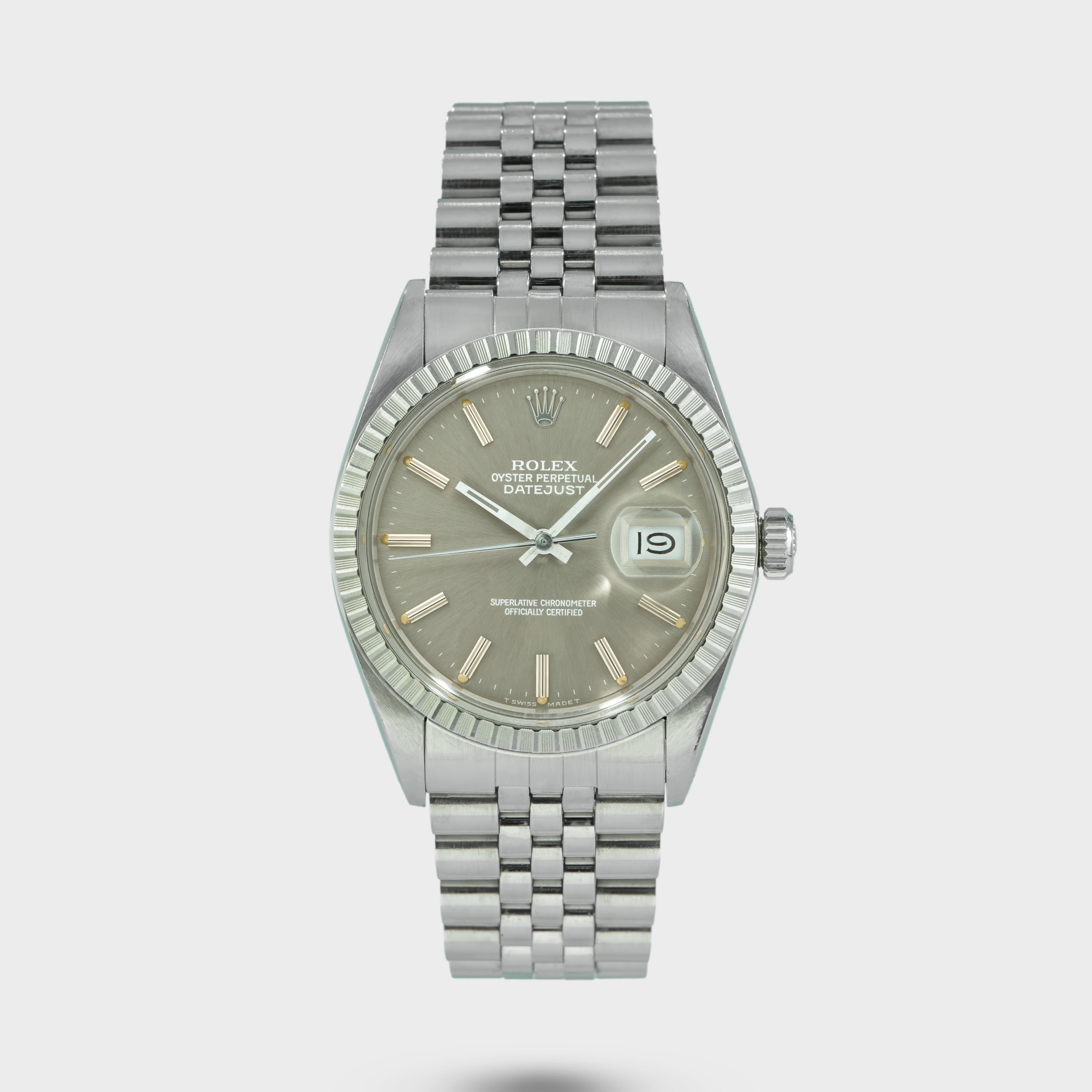 1985 Rolex Datejust Grey Dial Ref. 16030