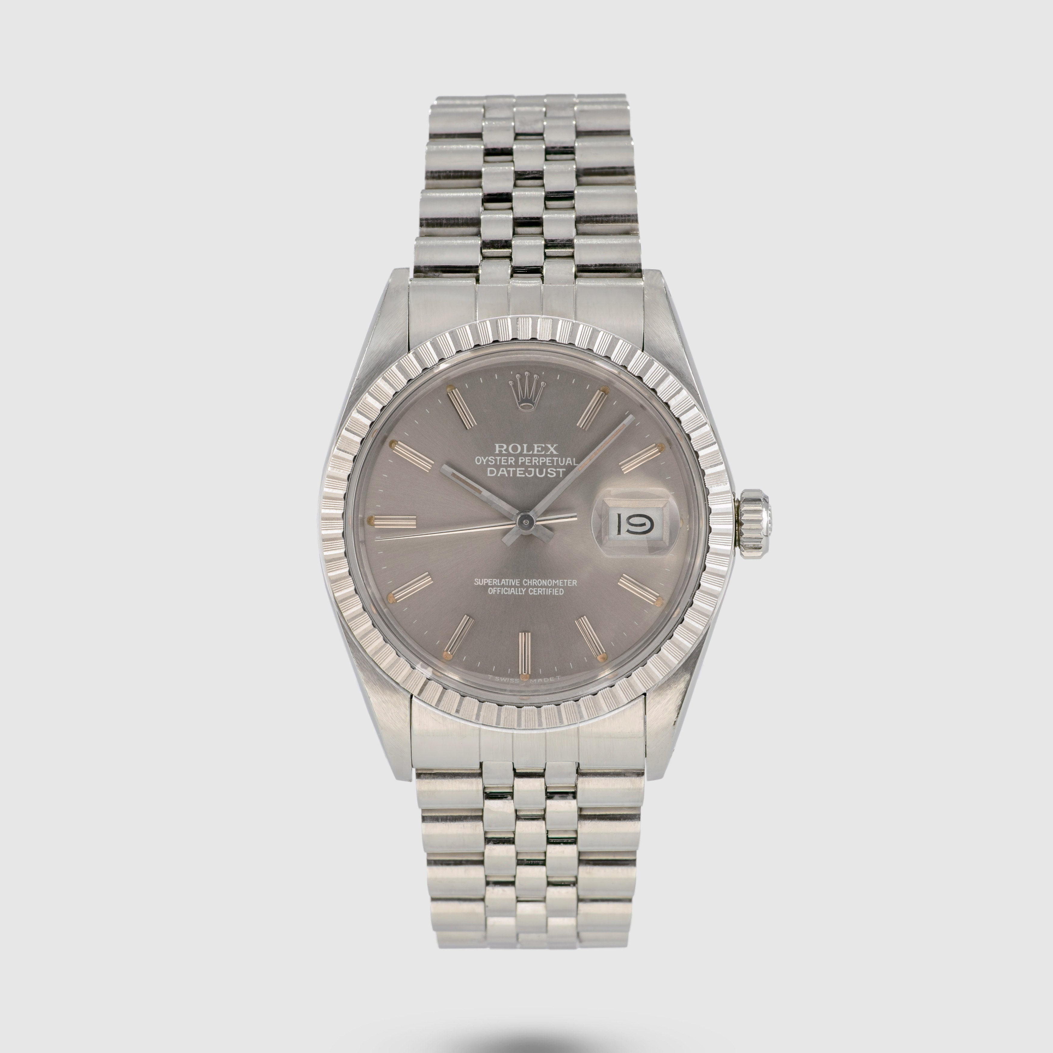 1985 Rolex Datejust Grey Dial Ref. 16030