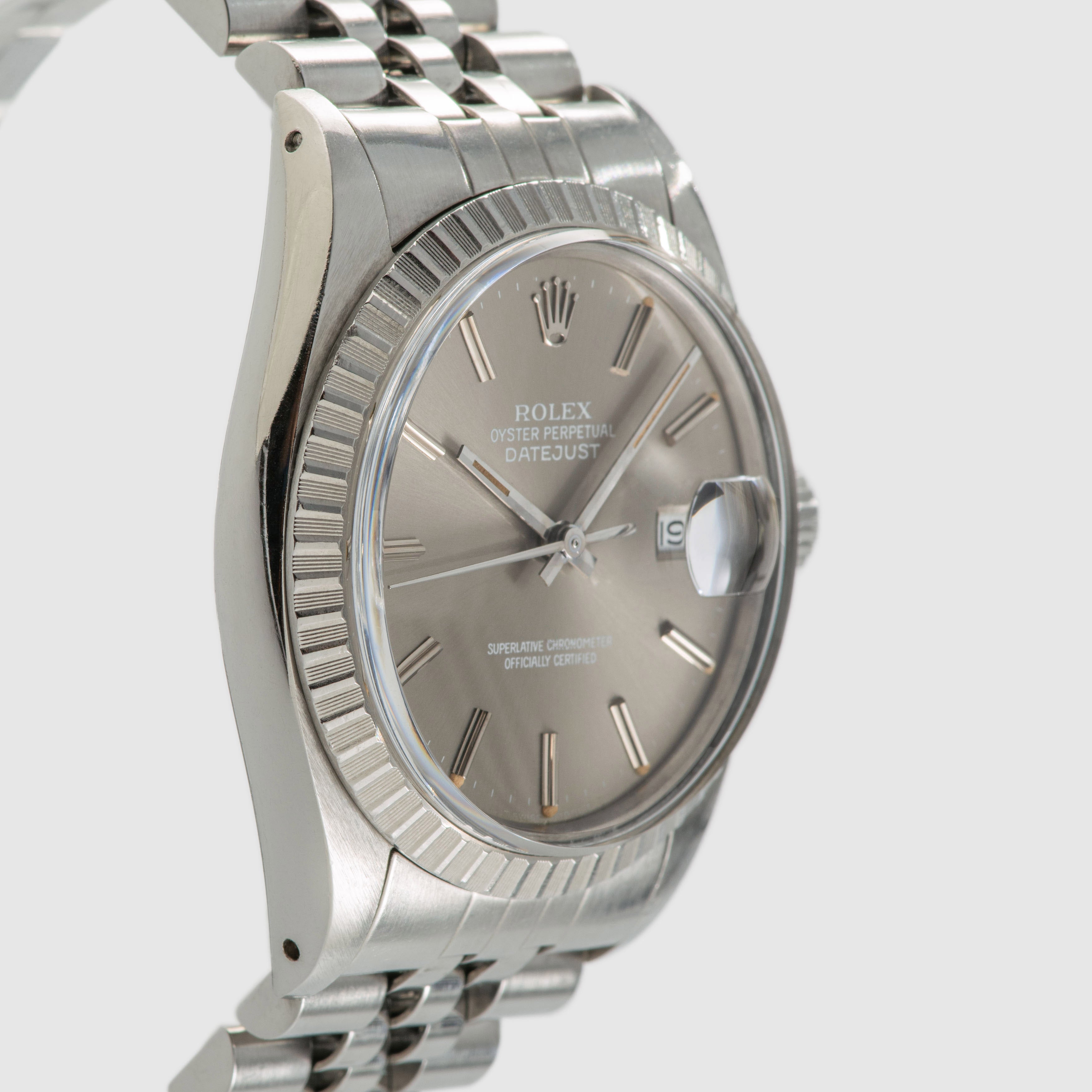 1985 Rolex Datejust Grey Dial Ref. 16030