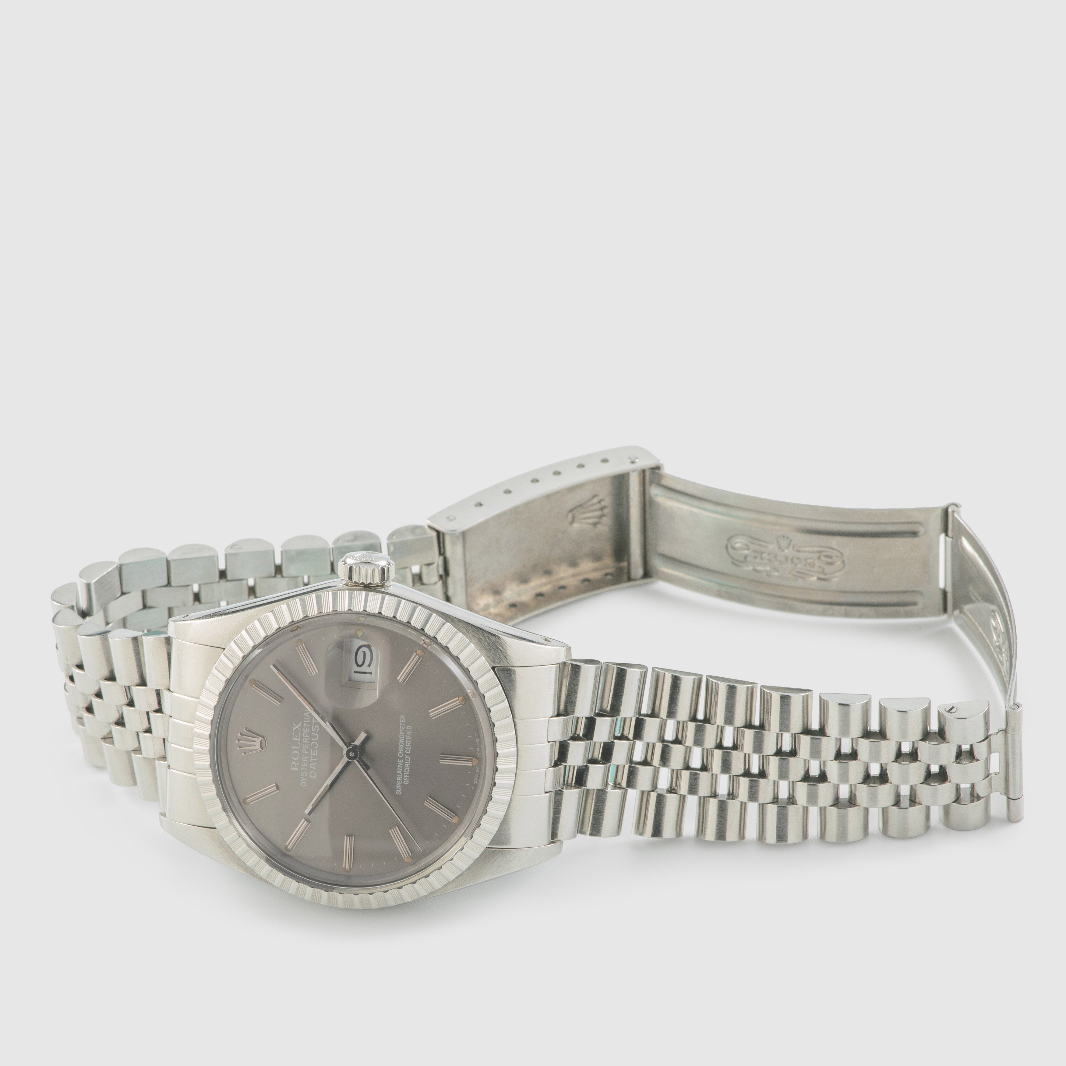 1985 Rolex Datejust Grey Dial Ref. 16030