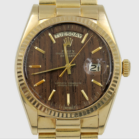 1973 Rolex Day Date Sequoia Wood Dial Ref. 1803