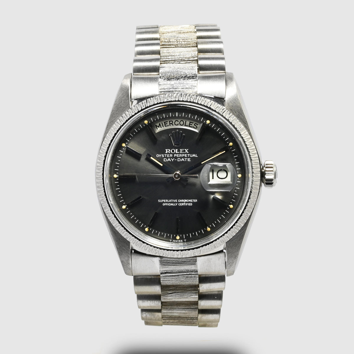 1974 Rolex Day Date White Gold Grey Dial Ref. 1807