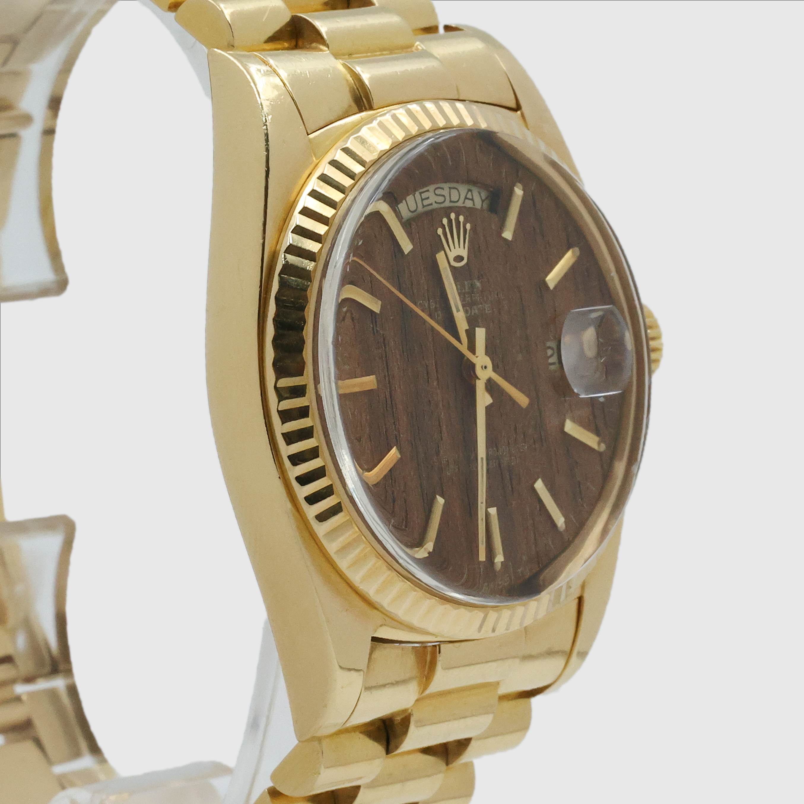 1973 Rolex Day Date Sequoia Wood Dial Ref. 1803