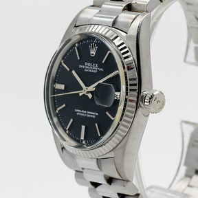 1973 Rolex Datejust White Gold Black Glossy Dial Ref. 1601