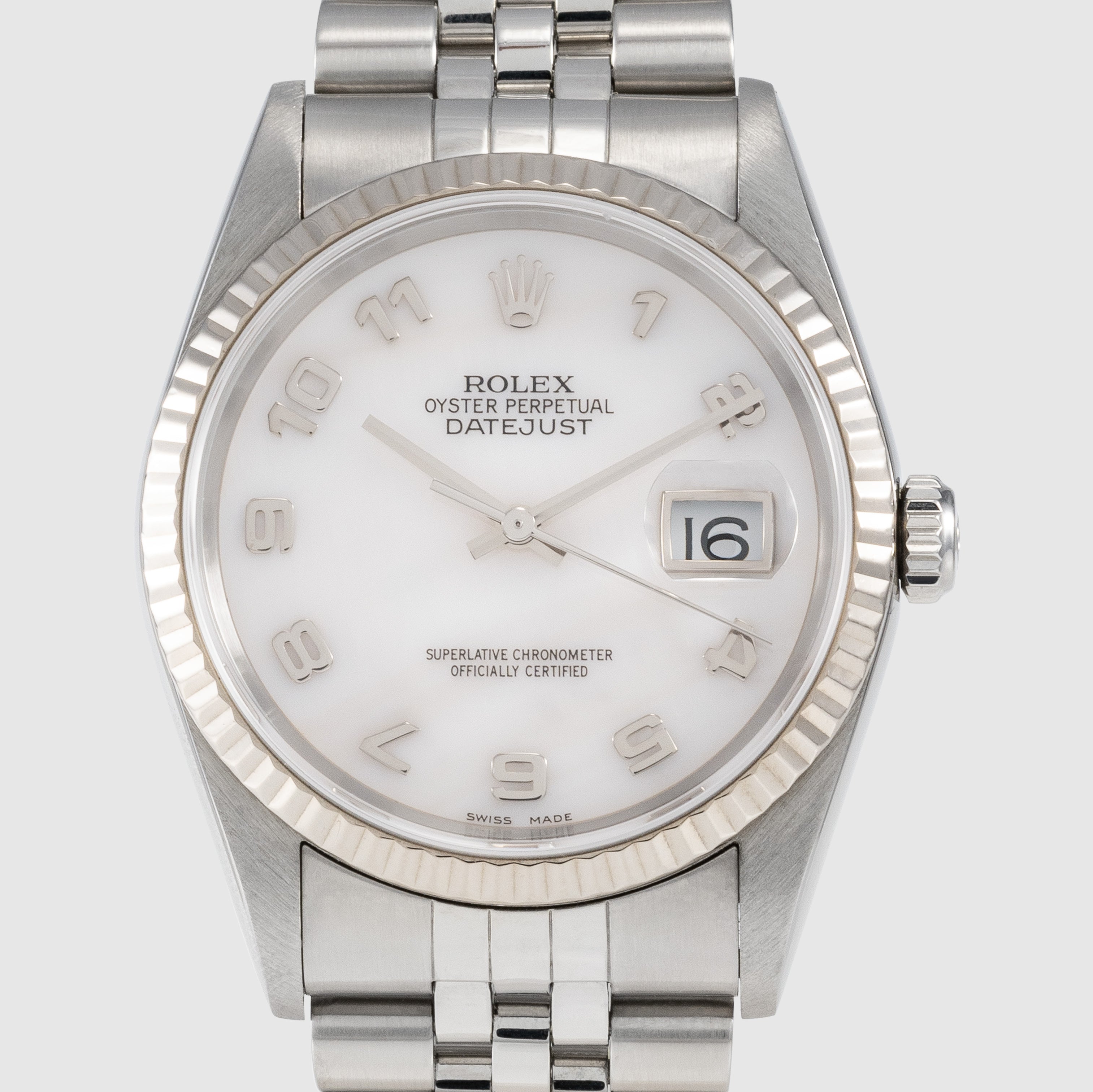 2000 Rolex Datejust Mother of Pearl Dial Ref. 16234