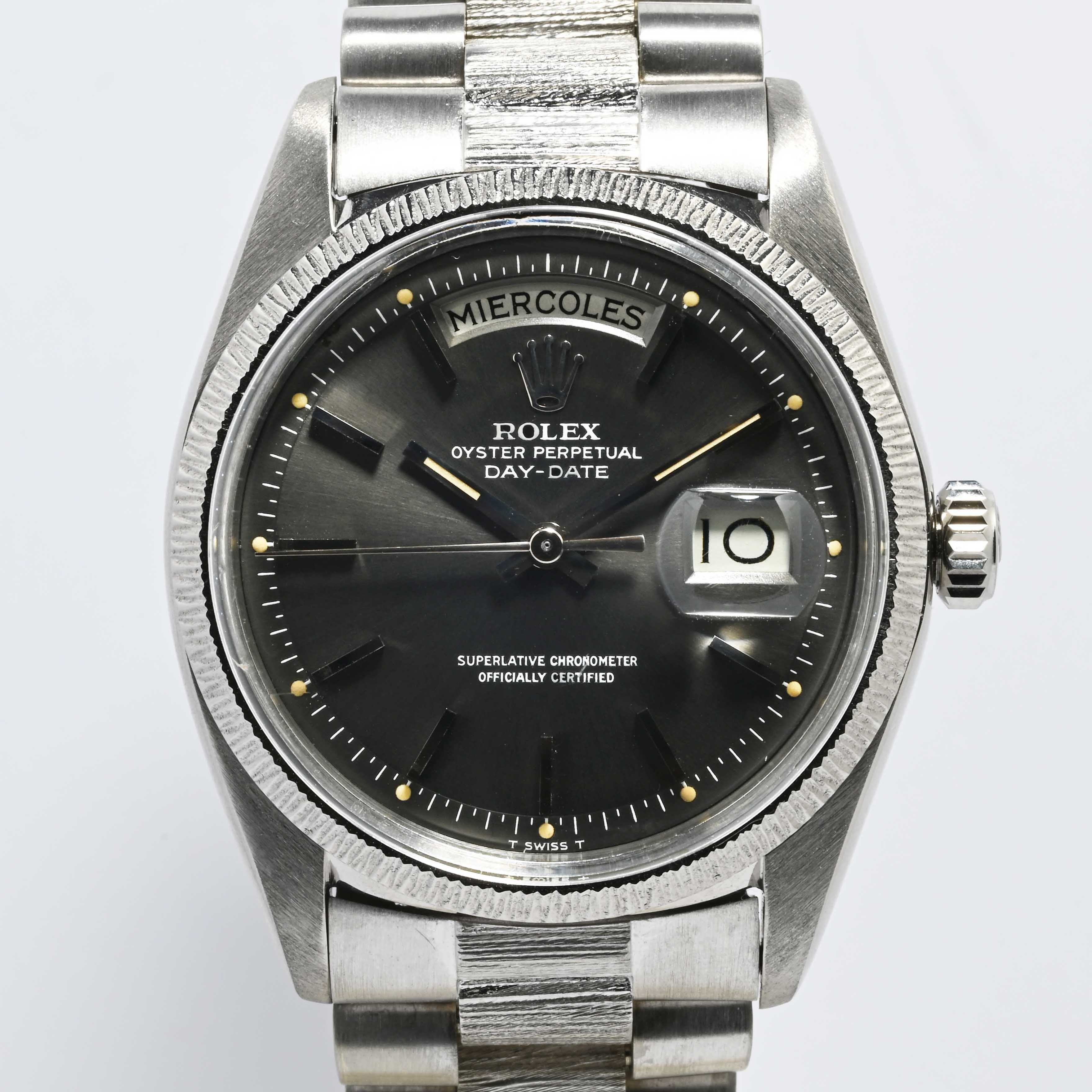 1974 Rolex Day Date White Gold Grey Dial Ref. 1807