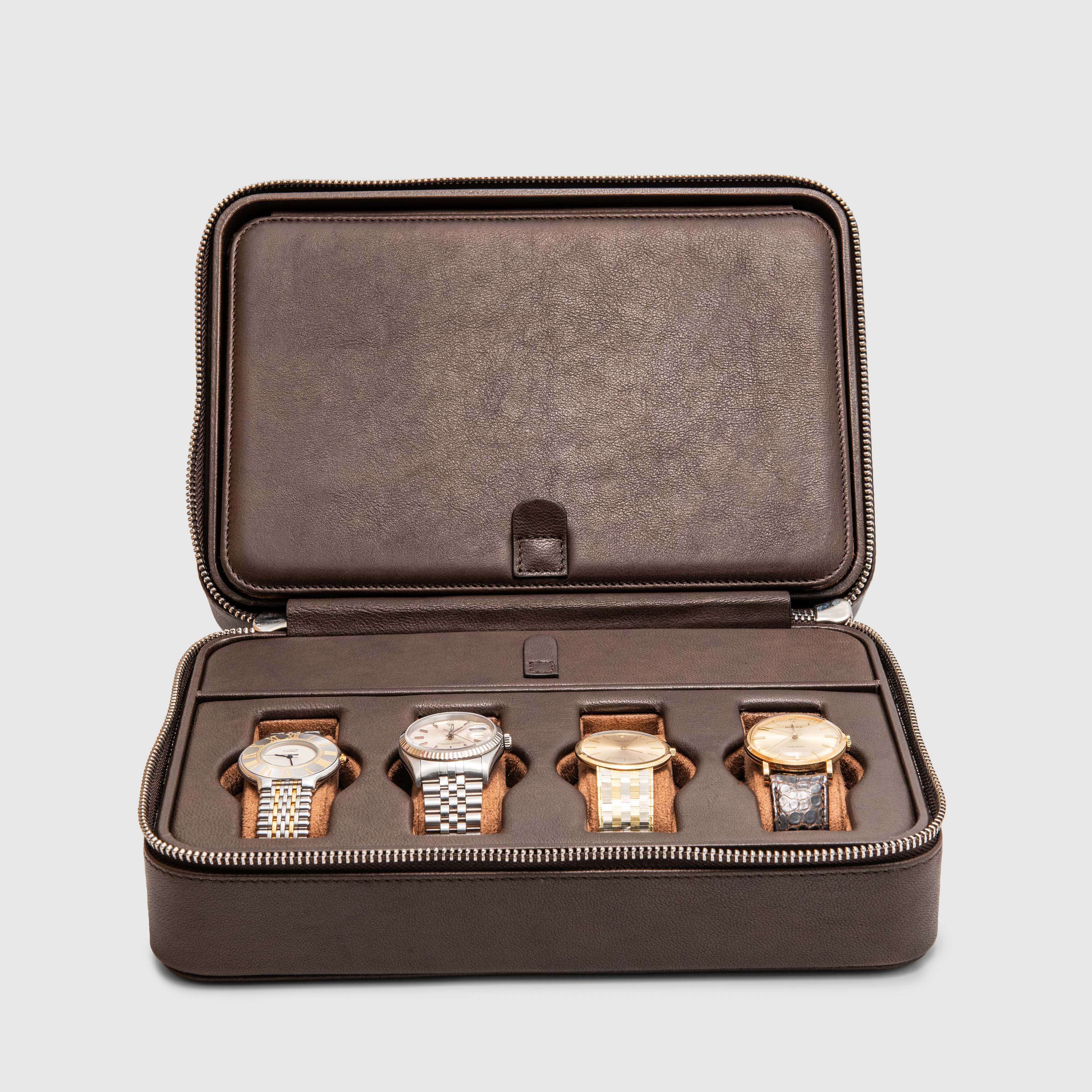 Leather Briefcase - 8 Watches