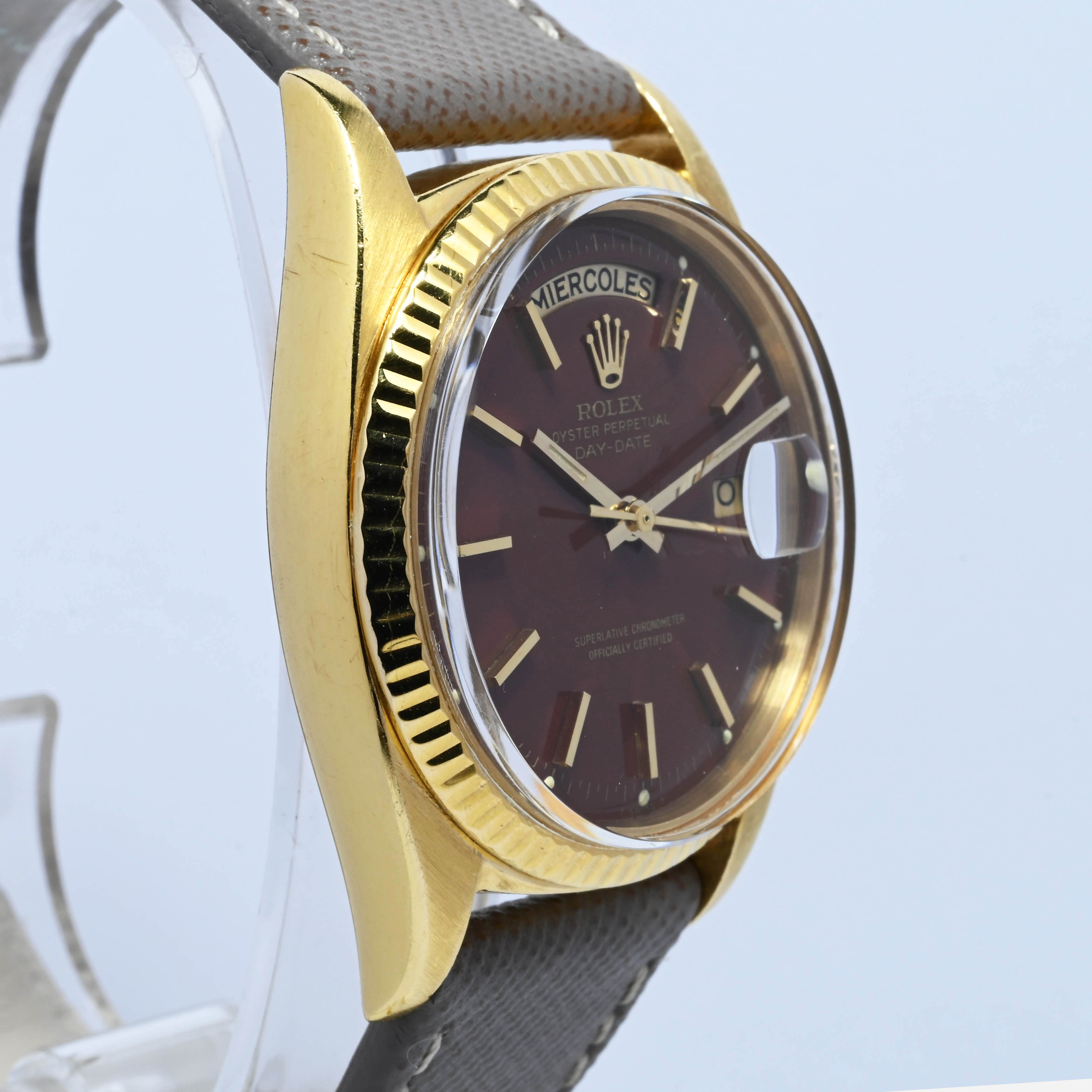 1969 Rolex Day Date Oxblood Stella Dial Ref. 1803