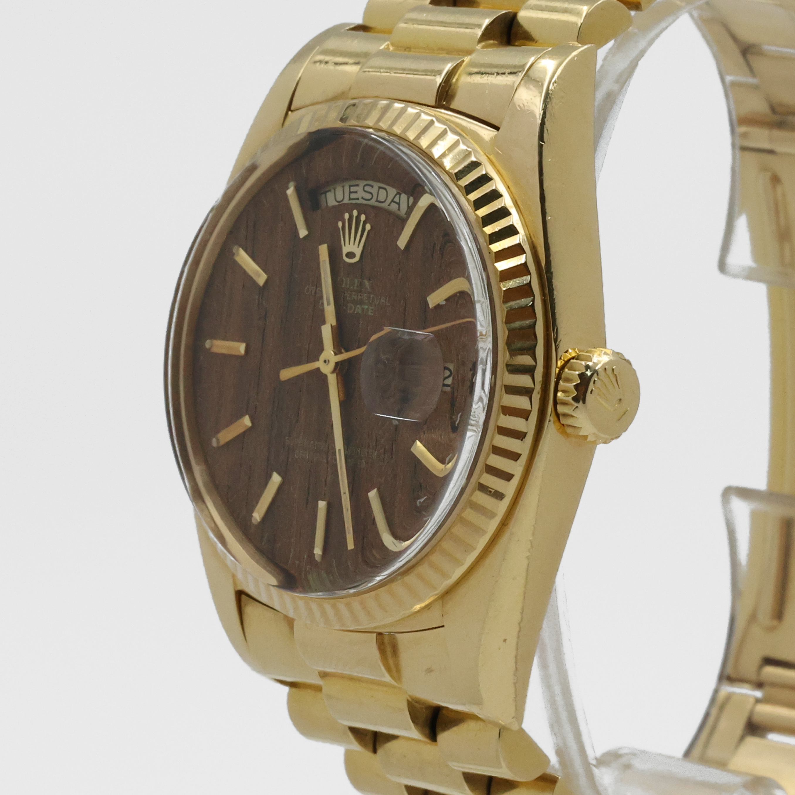 1973 Rolex Day Date Sequoia Wood Dial Ref. 1803