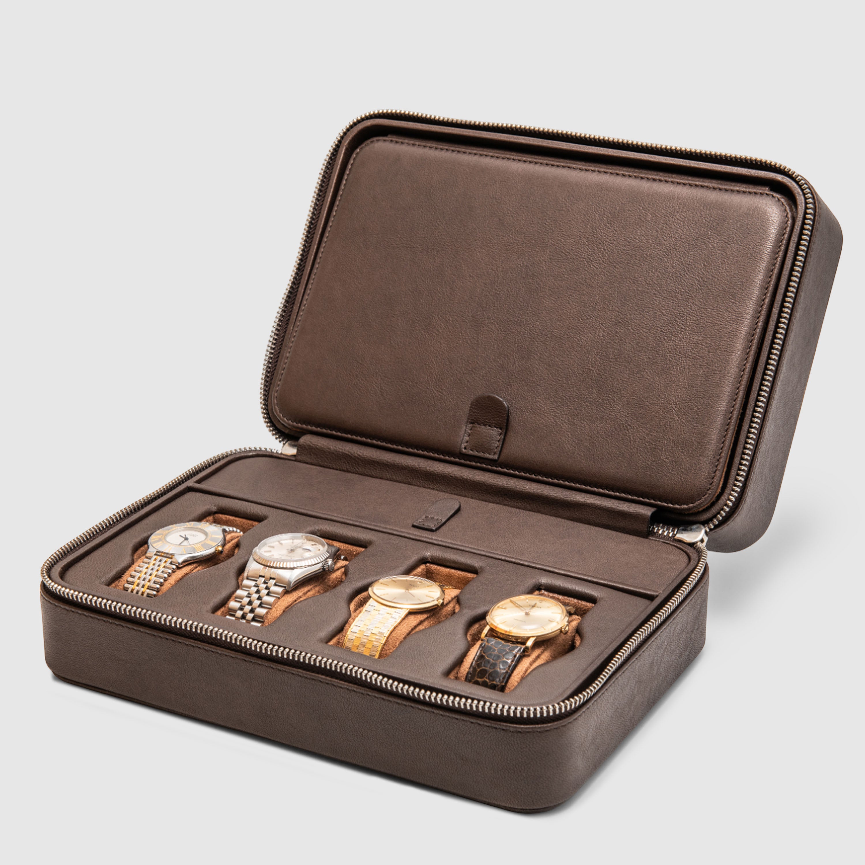 Leather Briefcase - 8 Watches