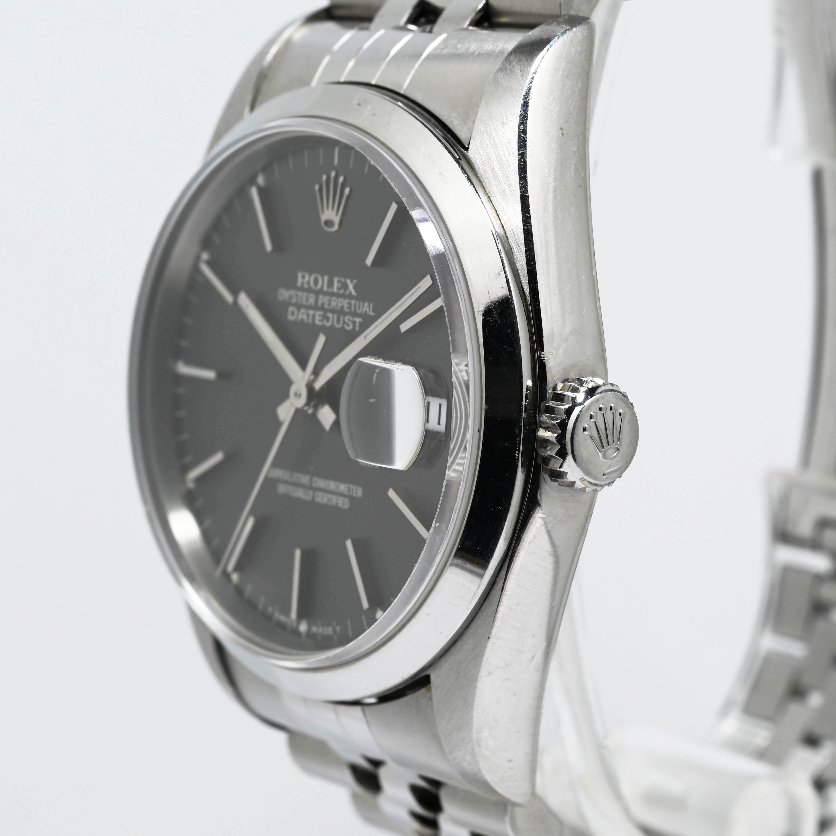 1993 Rolex Datejust Grey Dial Ref. 16200 (Full Set)