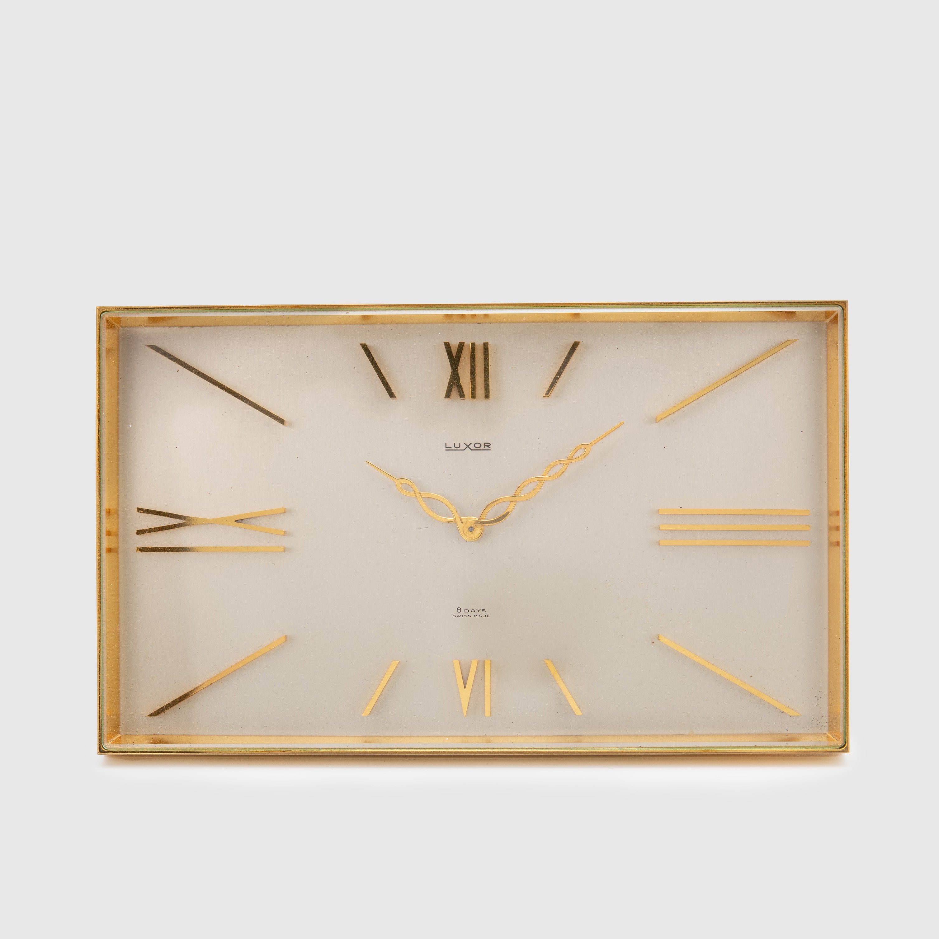 Luxor Desk Clock with Box & Papers