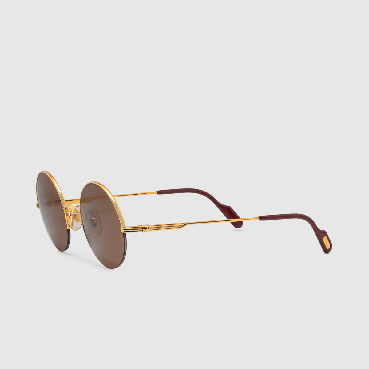 Vintage Cartier Mayfair Semi-Rimless Sunglass circa 1990's