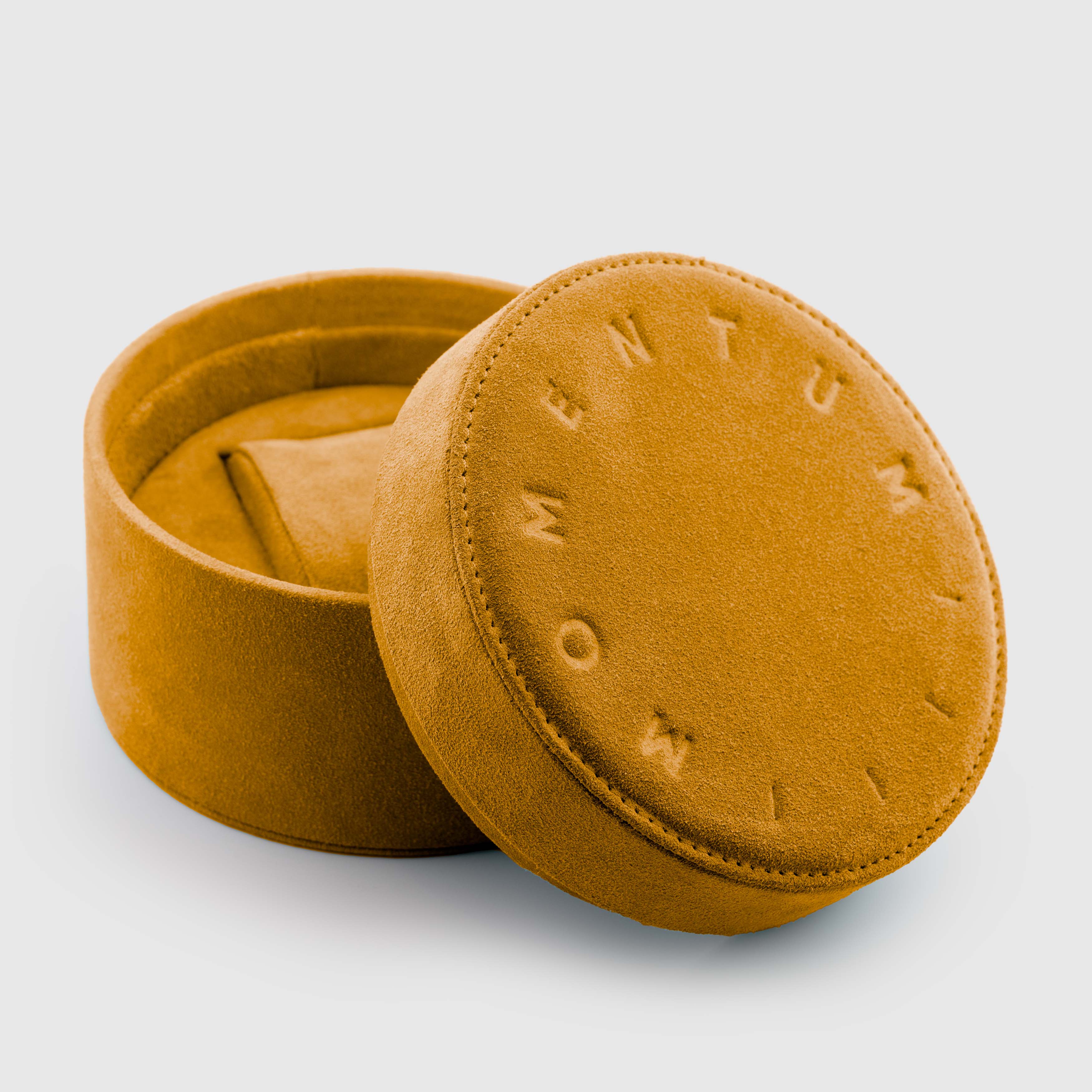 Momentum Suede Watch Box - Mustard Yellow