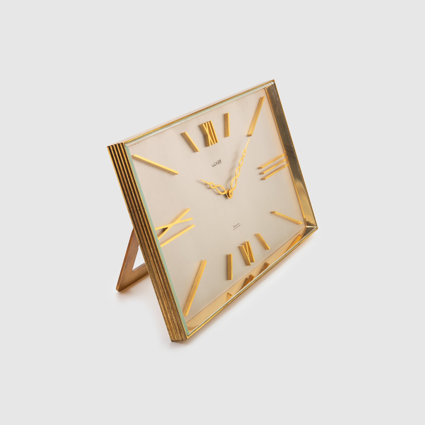 Luxor Desk Clock with Box & Papers