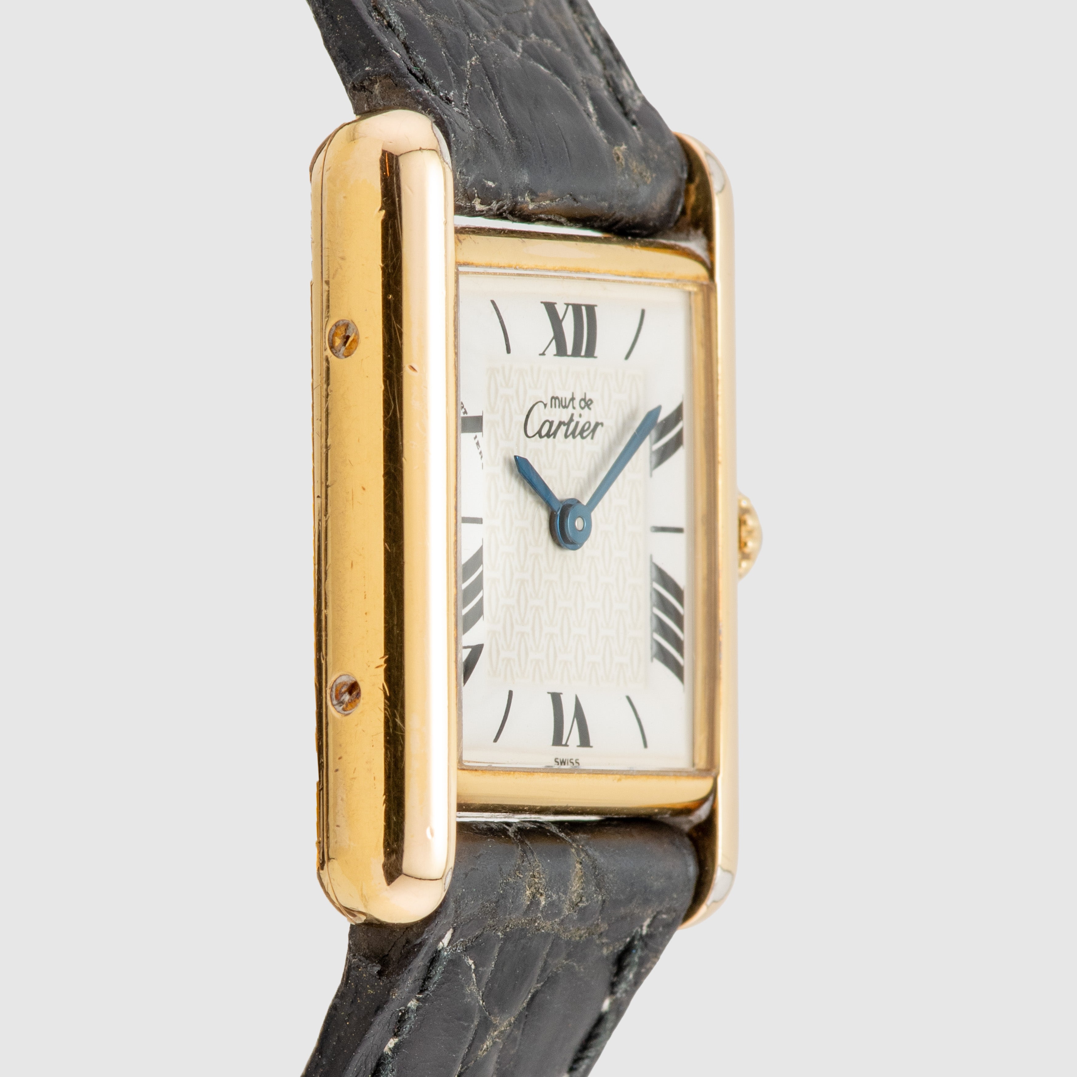 Cartier Must de Tank  White Roman Dial Ref. 1619