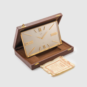 Luxor Desk Clock with Box & Papers