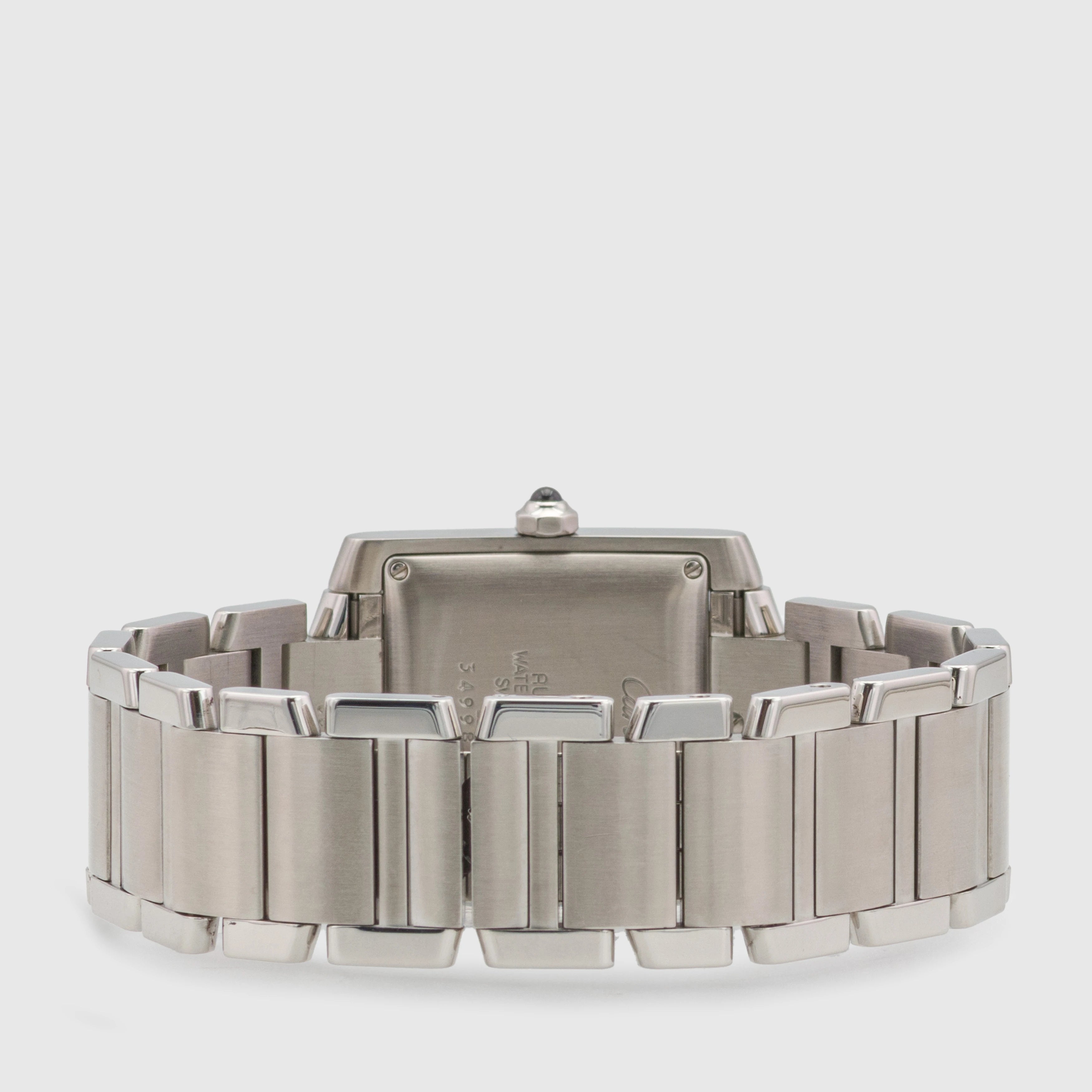 2000 Cartier Tank Francaise Large White Roman Dial Ref. 2302 (Box & Papers)