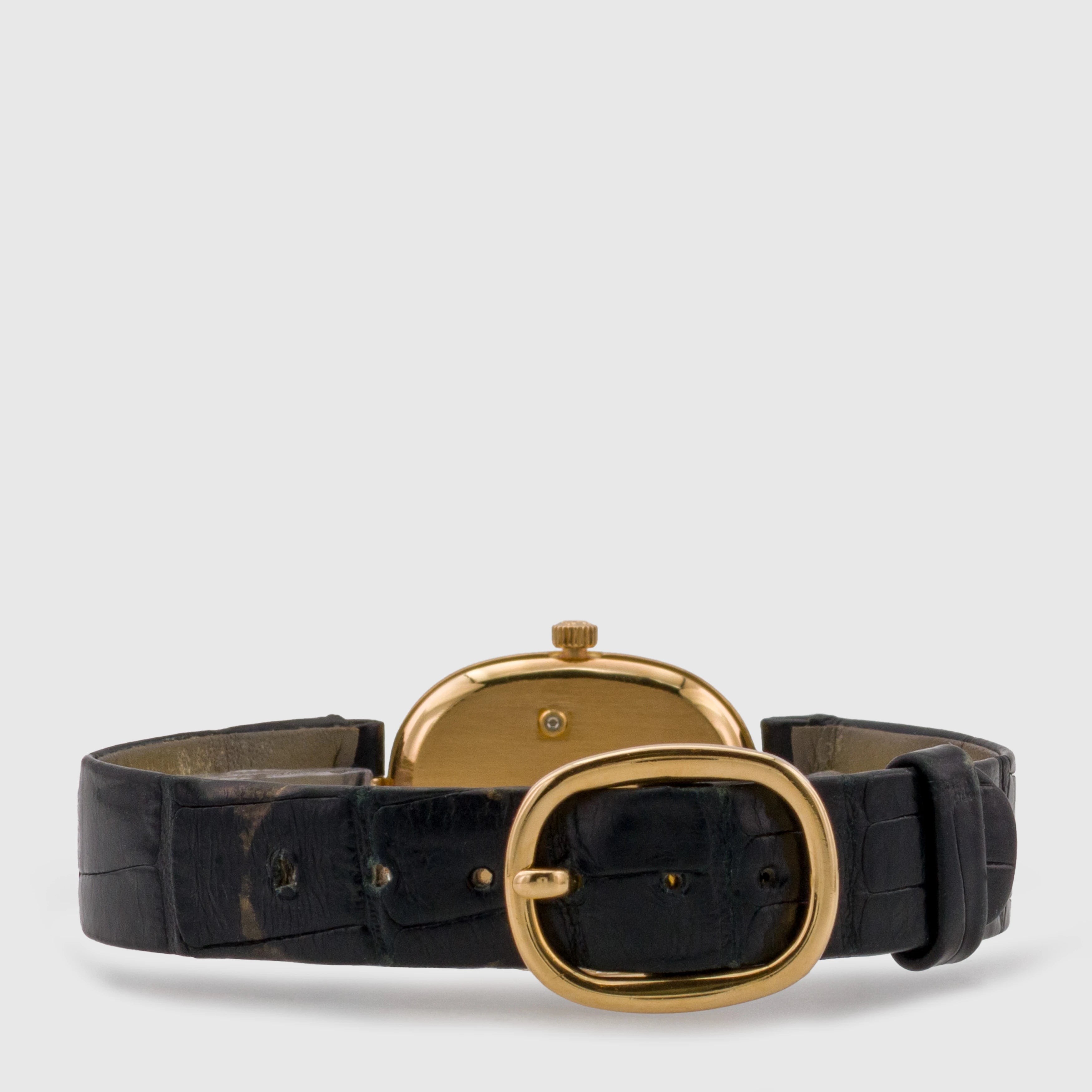 1993 Patek Philippe Ellipse Blue Dial 18k YG Ref. 4764 (Box & Paper)