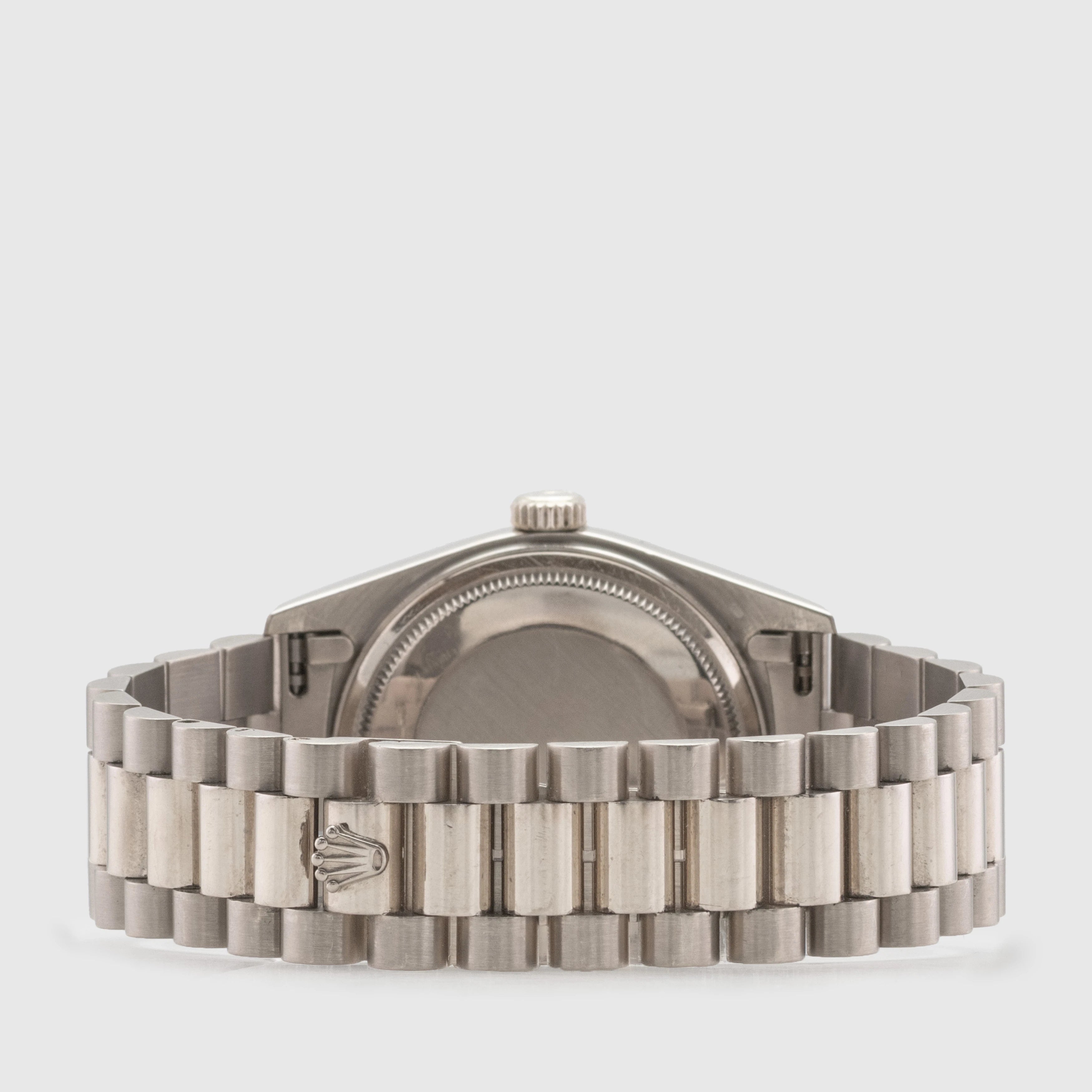 1988 Rolex Day Date Seafoam Stella Diamond Dial Ref. 18049