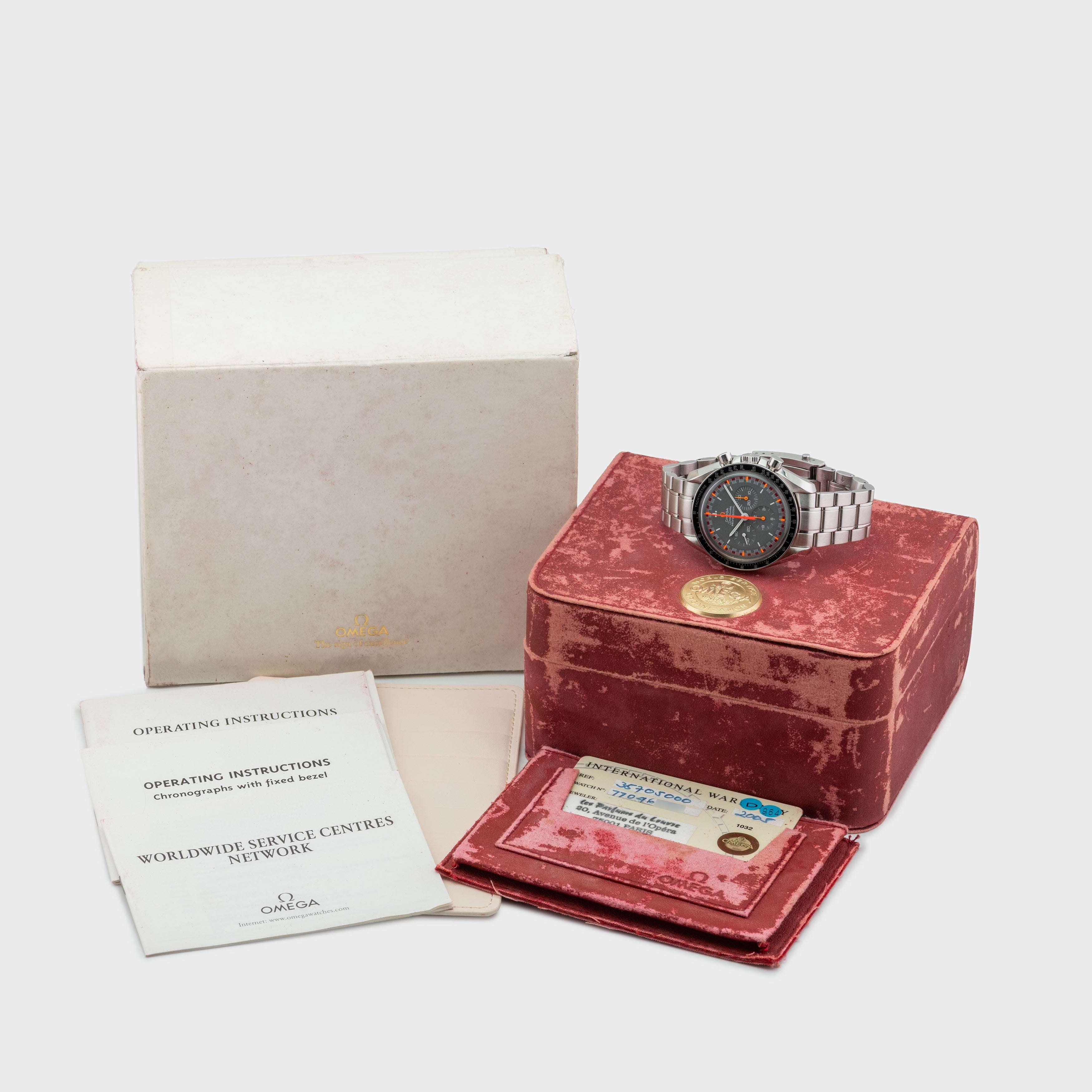 2005 Omega Speedmaster Japan Racing Ref. 35705000 (Box & Booklets)