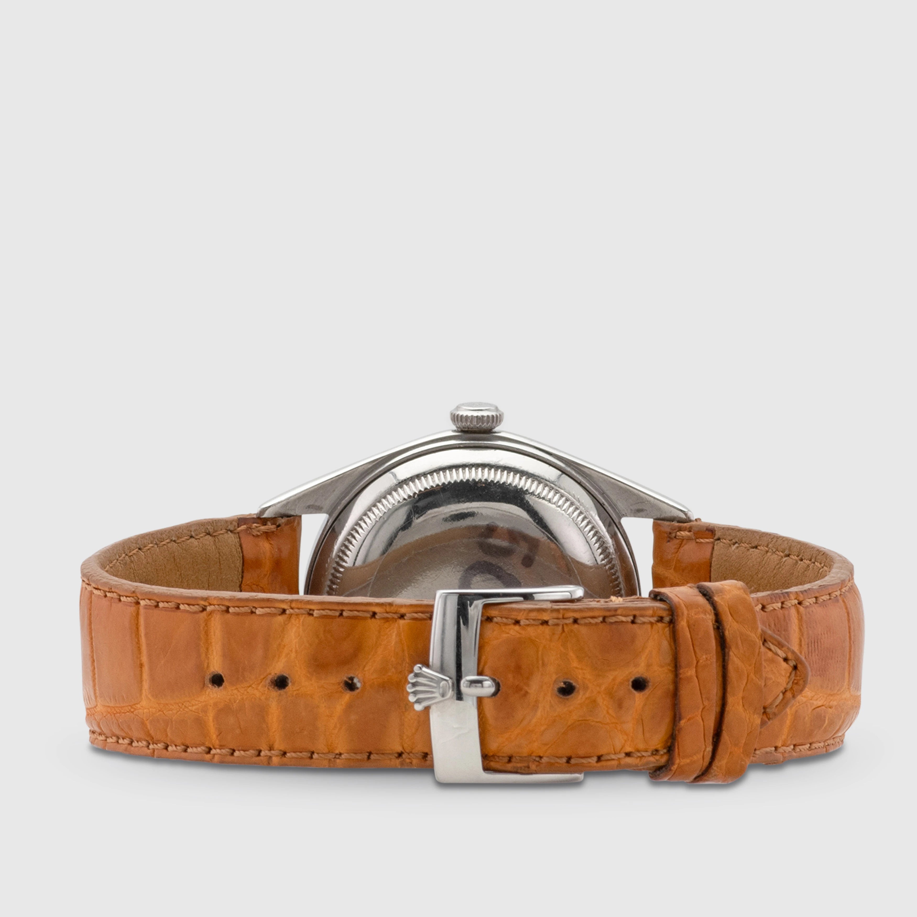 1946 Rolex Big Bubbleback Two Tone Dial Stainless Steel Ref. 5028
