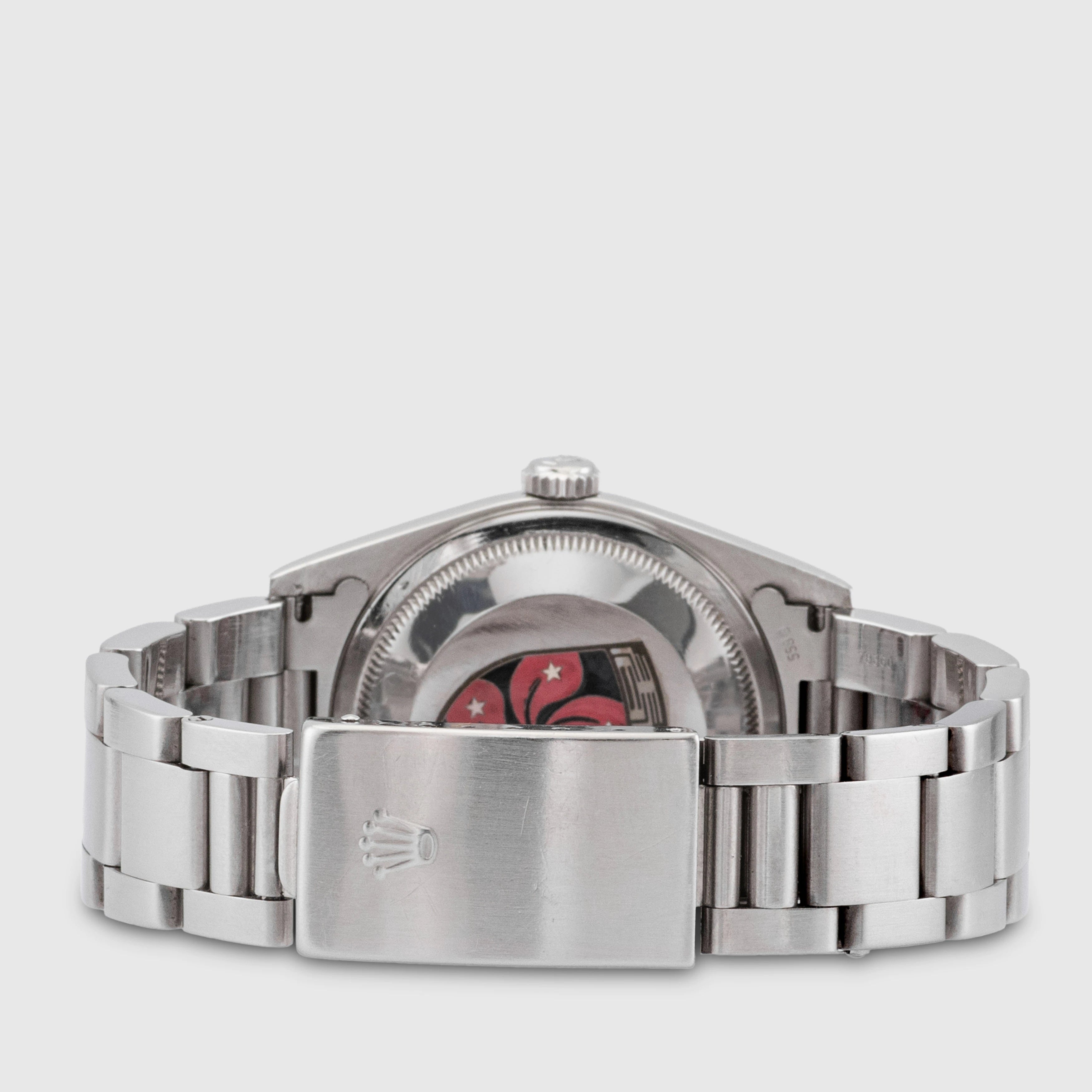 Rolex Datejust Porsche logo with Enamel case back Ref. 16234 (with Papers)