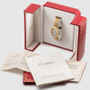 1970's Cartier Ladies Baignoire 18K Gold Ref. 7829 (with Box & Papers)