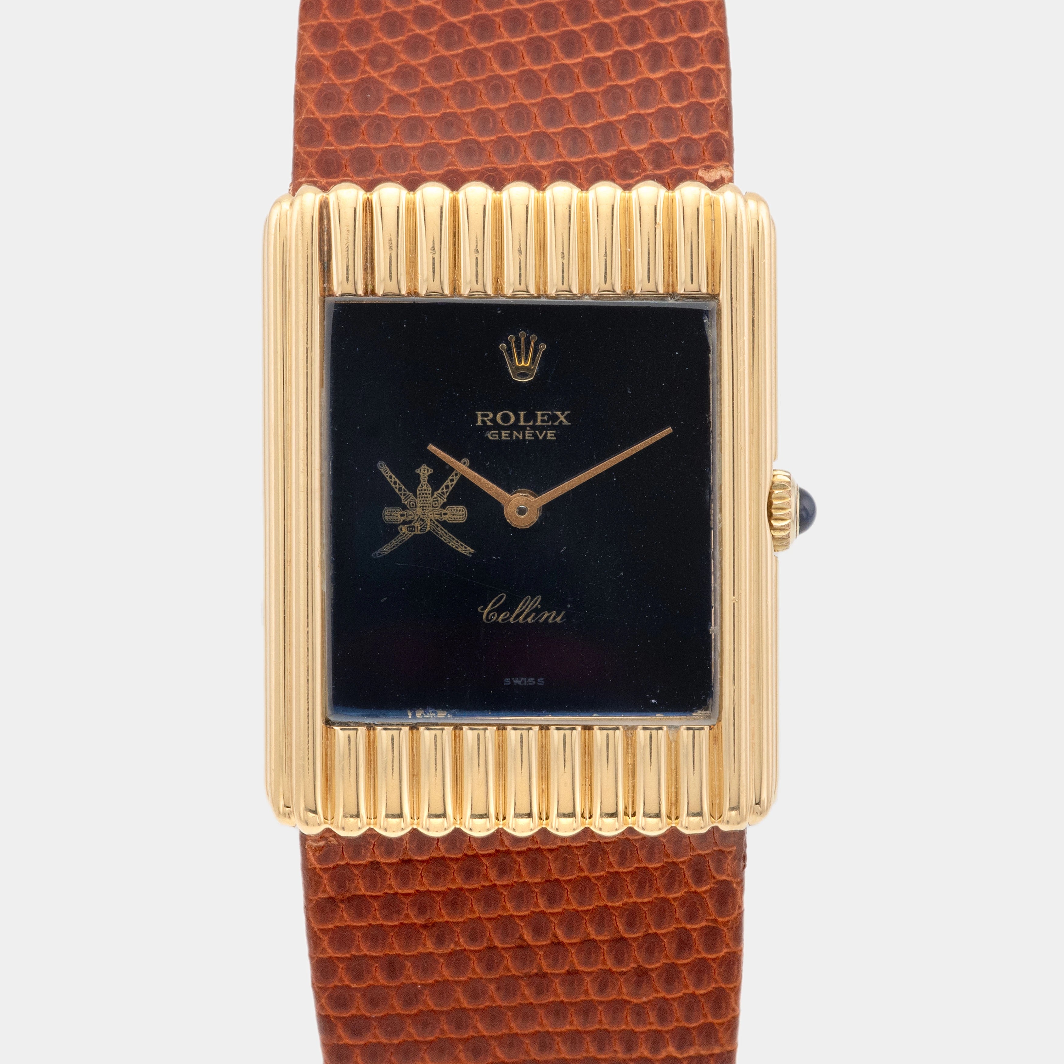 1975 Rolex Cellini Blue/Purple Mirror Dial 'Khanjar' Yellow Gold Ref. 4016