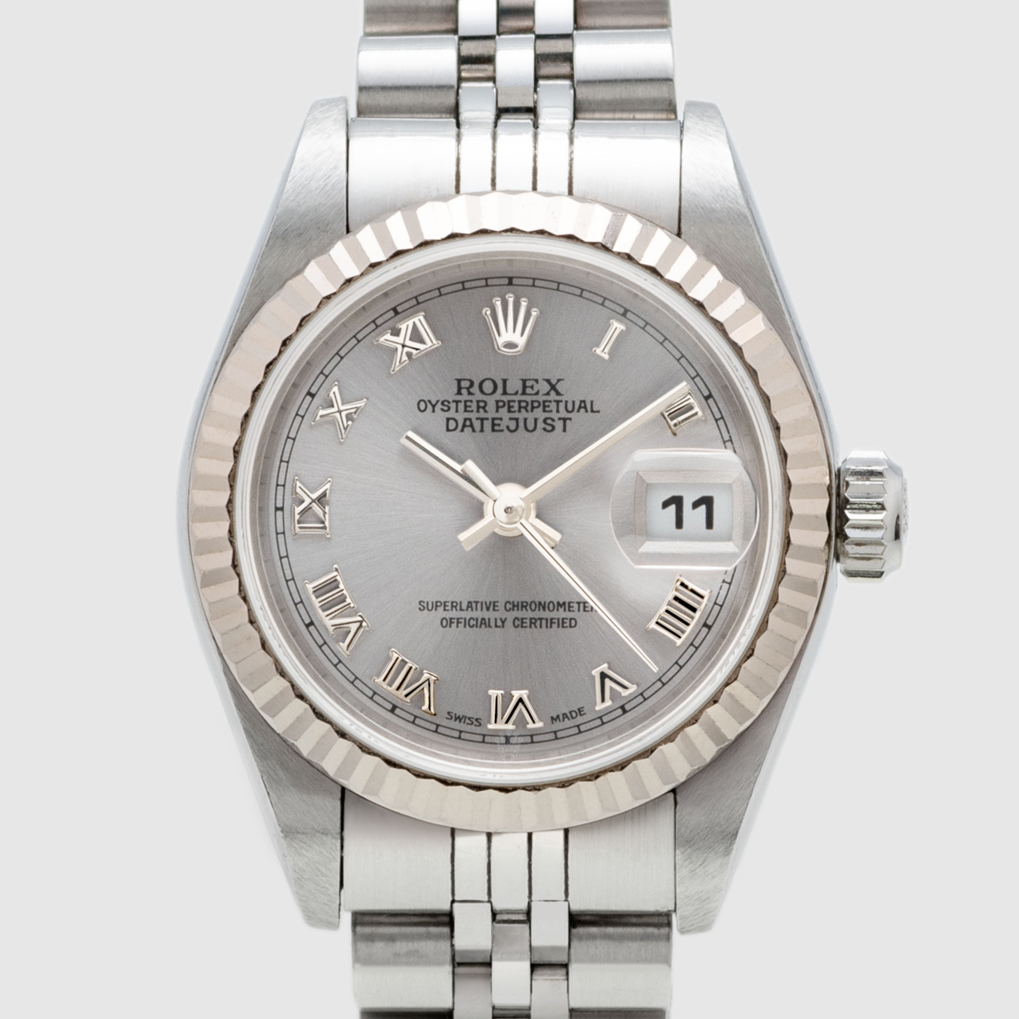 2004 Rolex Lady Datejust St/WG Silver Roman Dial Ref. 79174 (with Booklets)