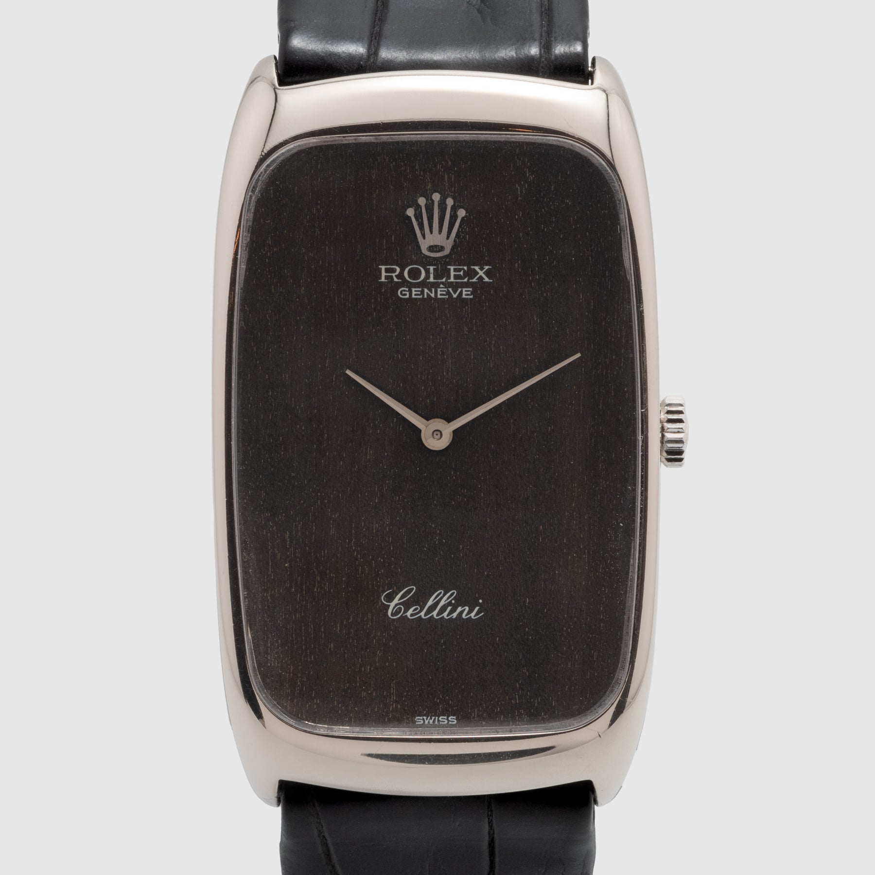 1975 Rolex Cellini 18k White Gold Wood Dial Ref. 4108