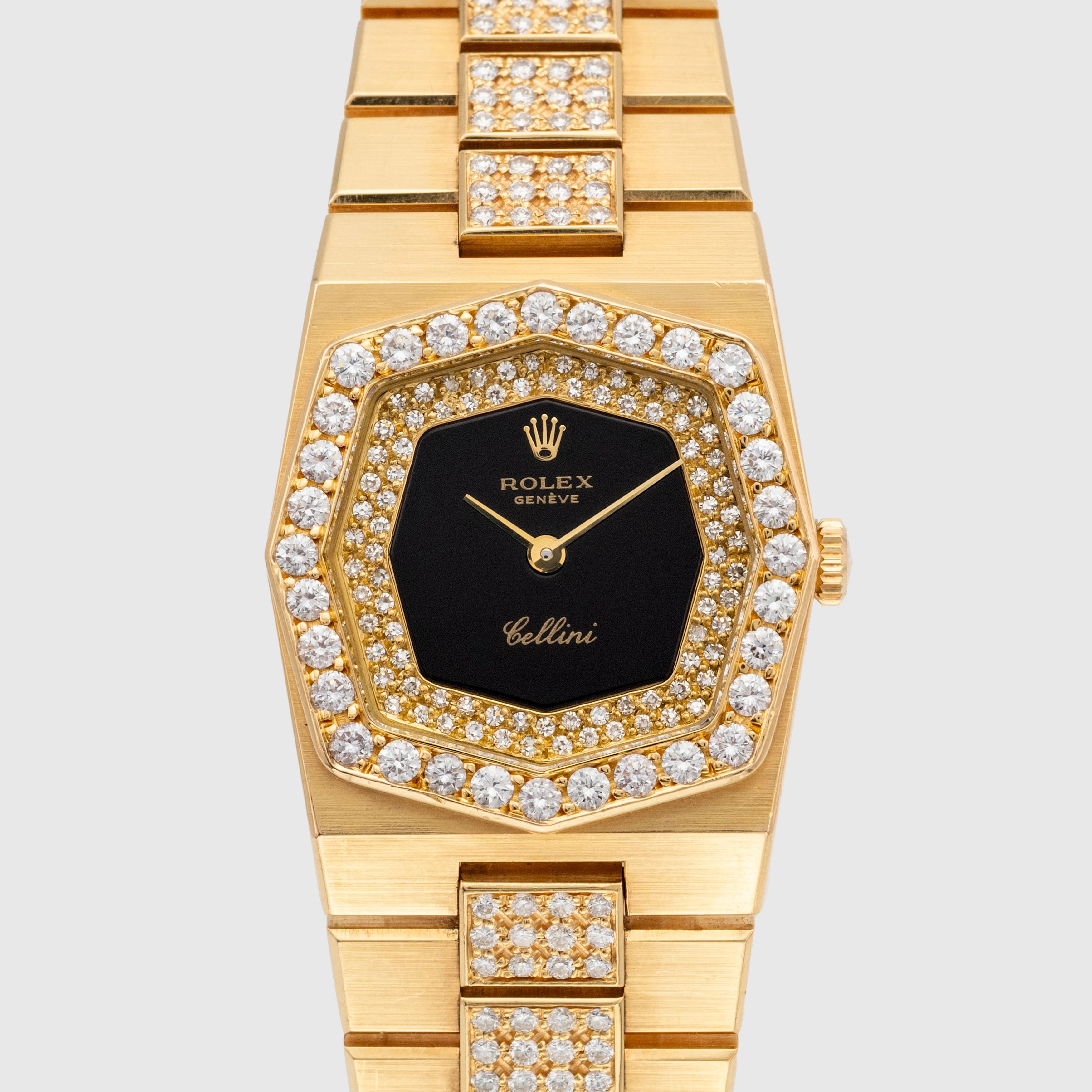 1981 Rolex Lady Cellini Black Lacquer Dial Ref. 4662
