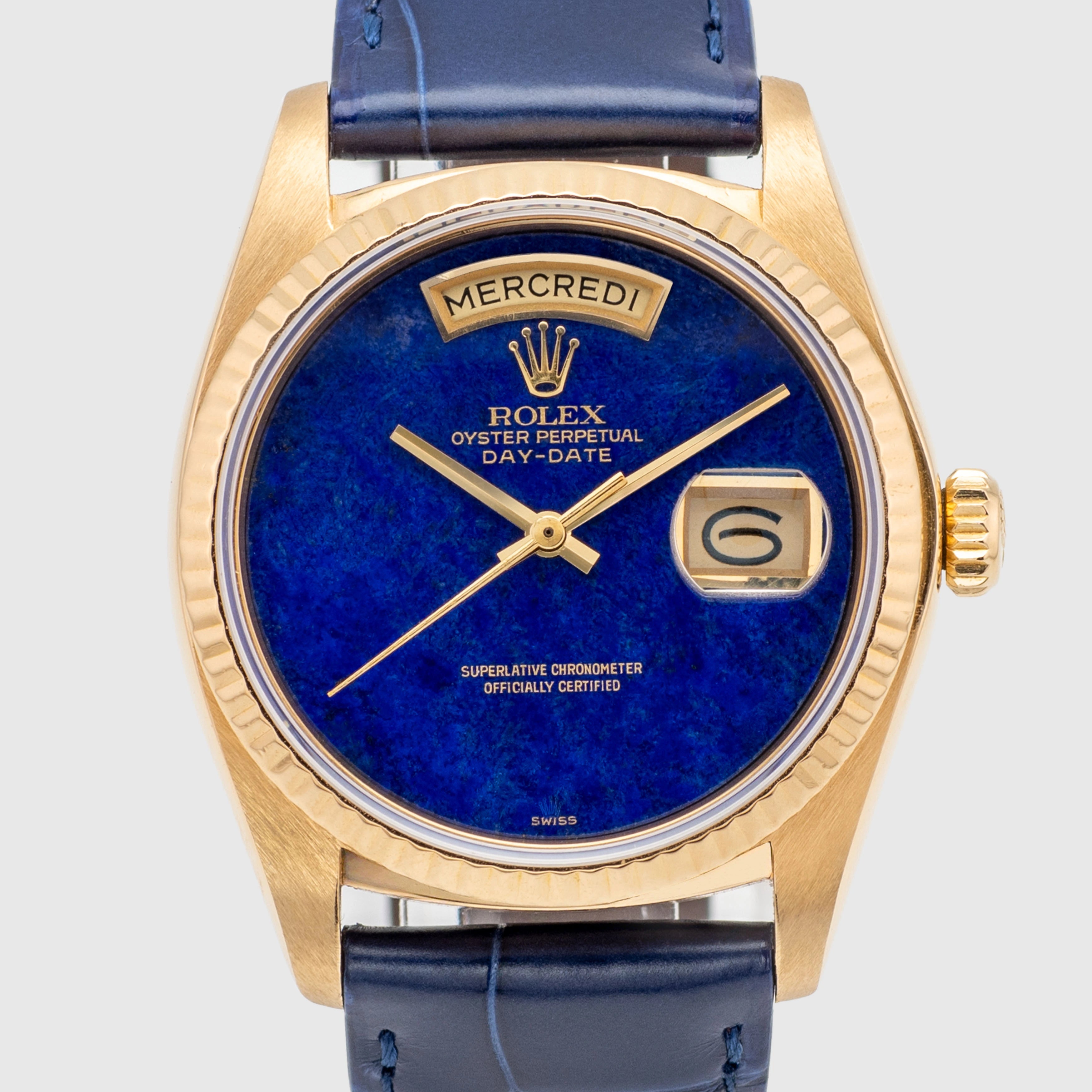 1979 Rolex Day Date Lapis Dial Ref. 18038