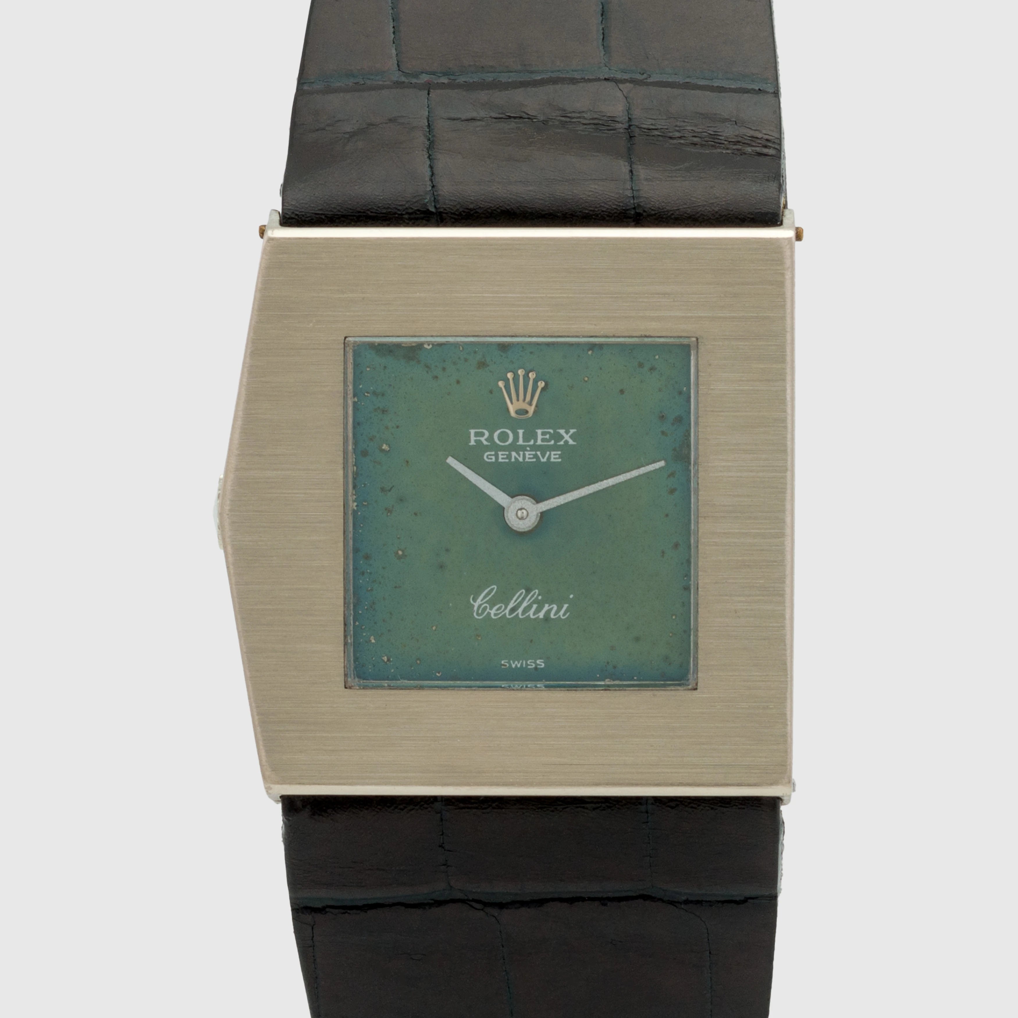 1975 Rolex Cellini King Midas WG Green tropical Dial Ref. 4017