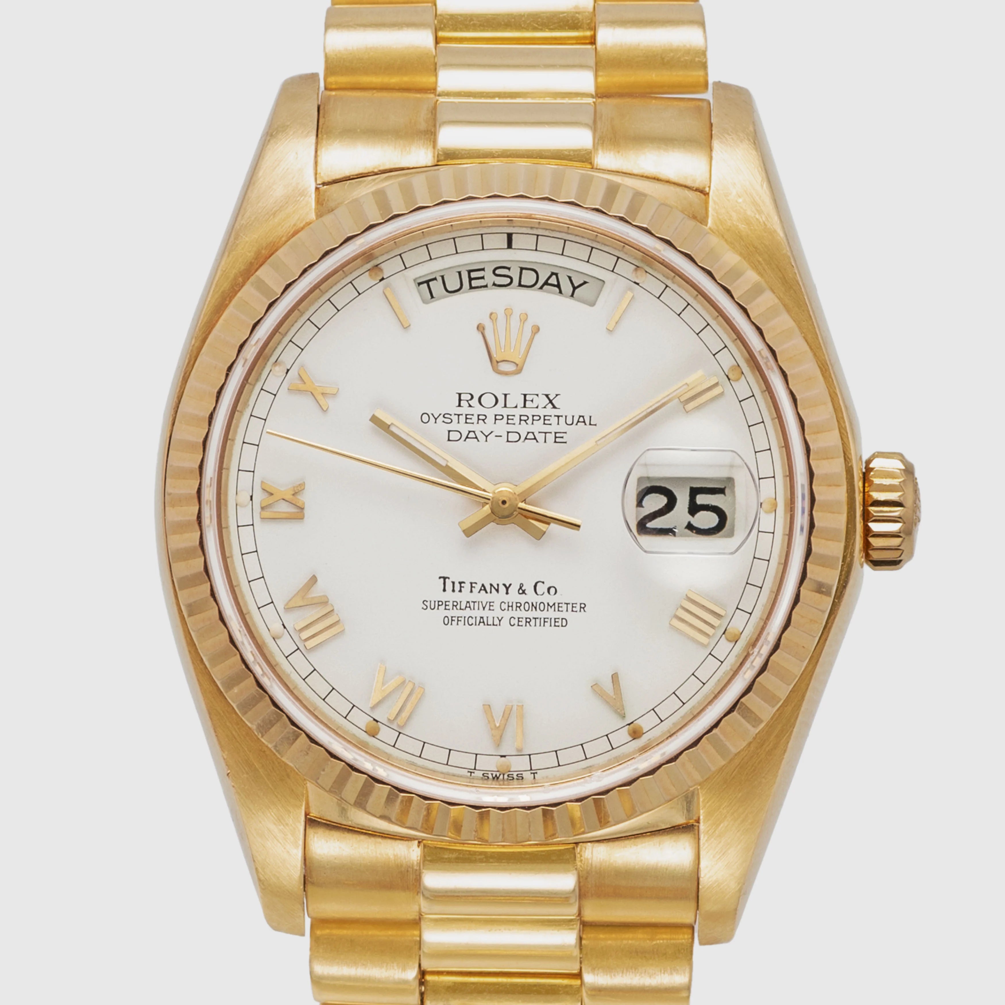 1979 Rolex Day Date Roman 'Tiffany & Co' Ref. 18038