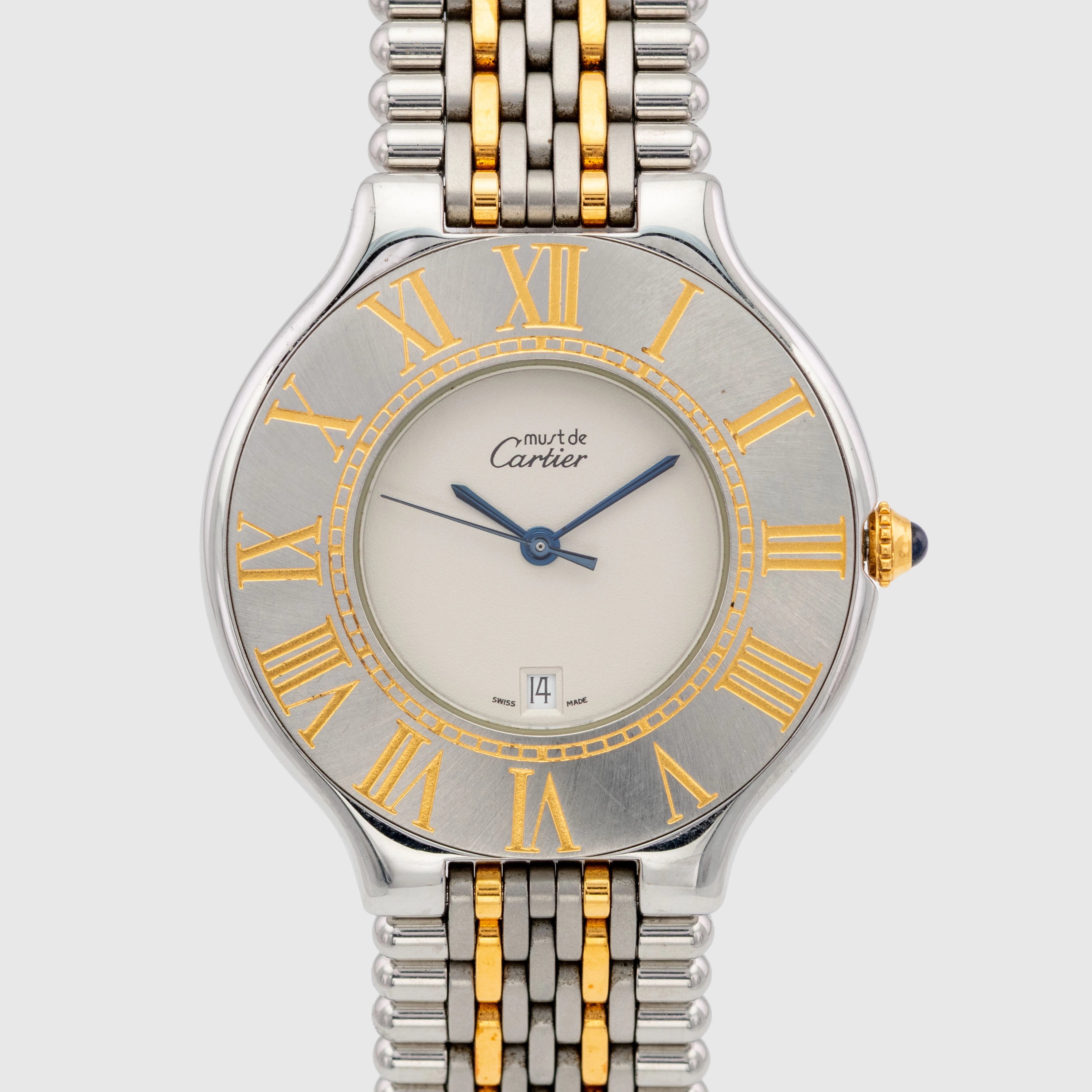 1990's Cartier Must 21 St/G 'NOS' Ref. 126000P (Box & Papers)