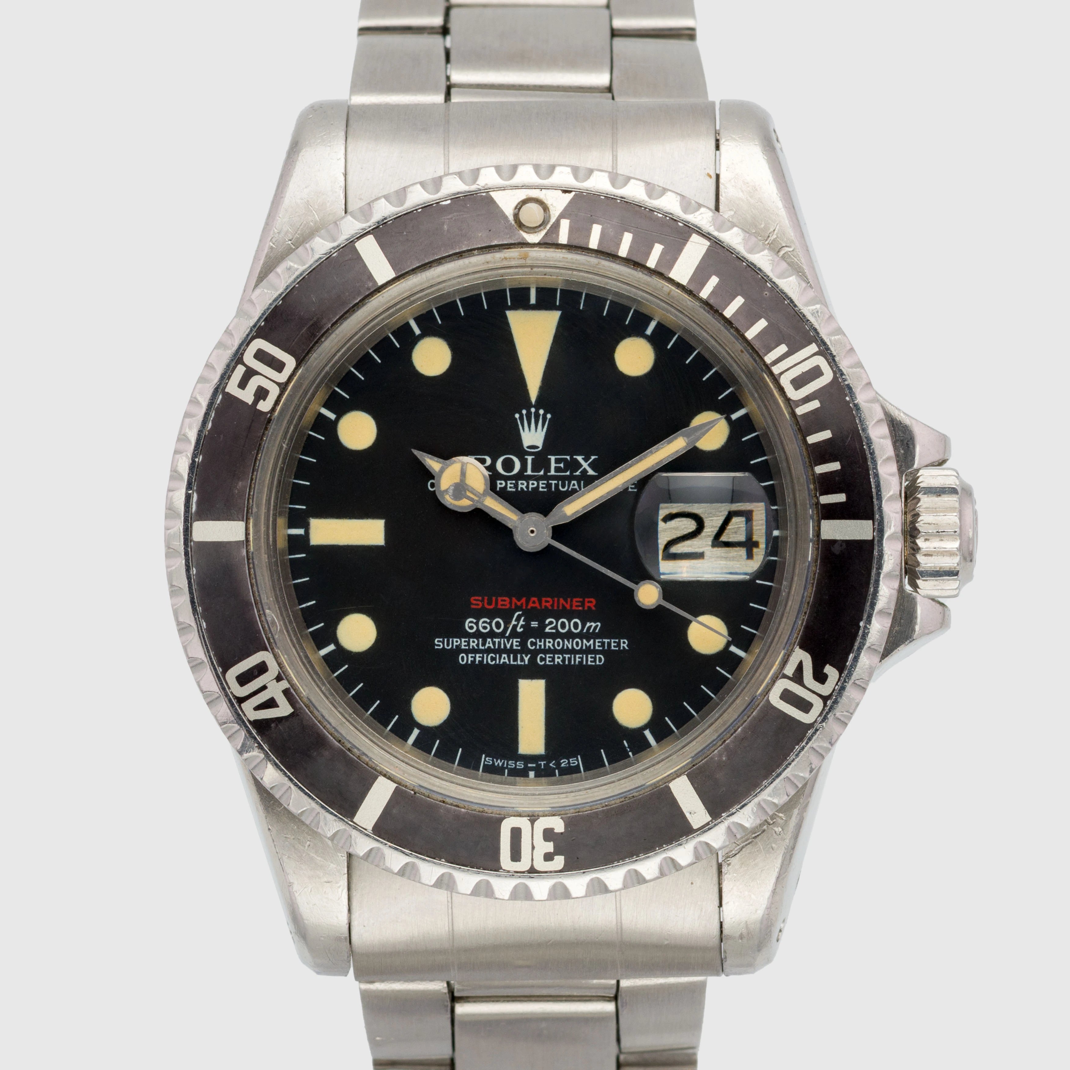 1972 Rolex Submariner MK4 Single Red Ref. 1680