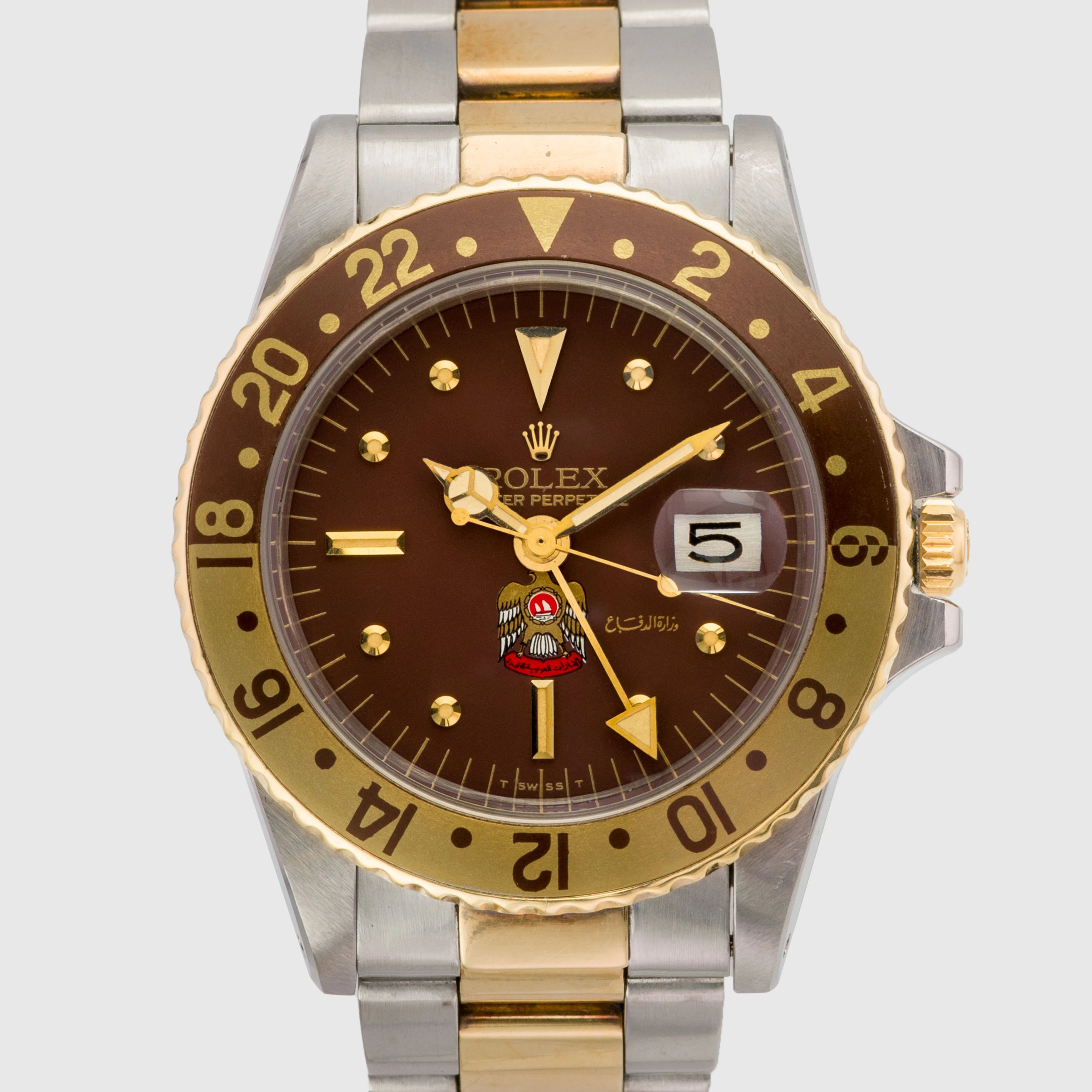 1976 Rolex GMT Master UAE Ministry of Defense Logo St/G Ref. 1675