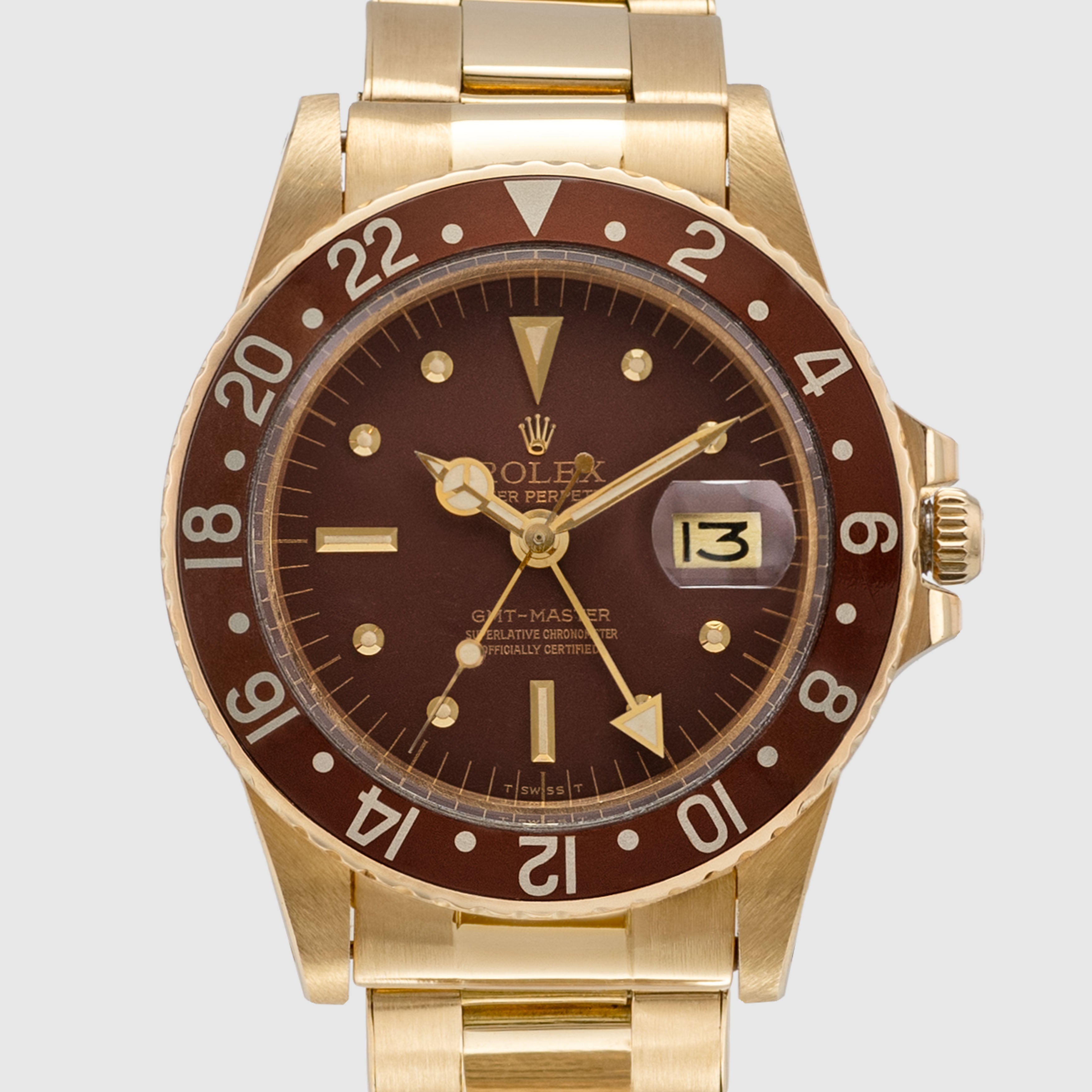 1976 Rolex GMT Master 18k on Oyster Bracelet Ref. 1675