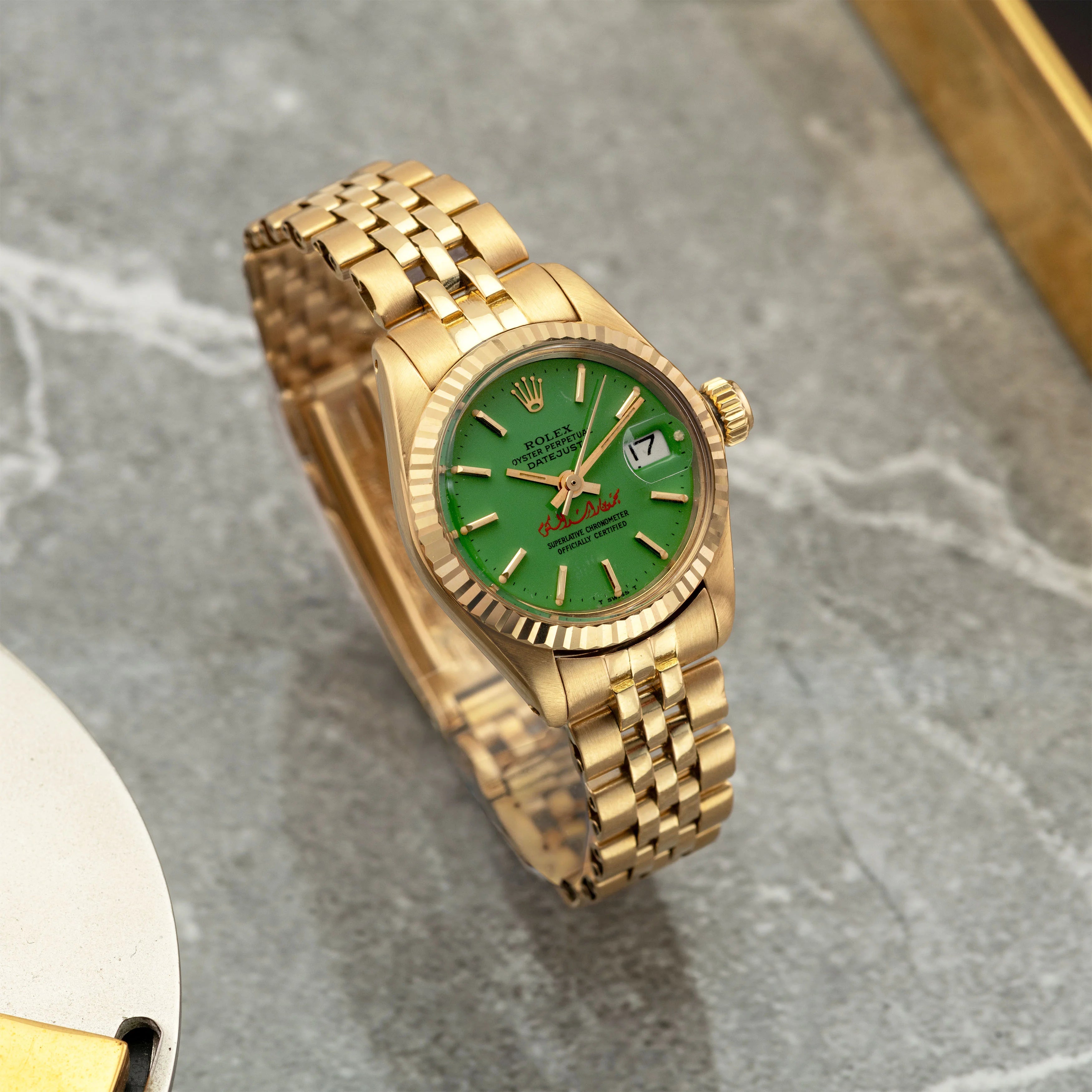 1979 Rolex Datejust Green Stella 'Mohammaed Bin Rashid Al Maktoum' Ref. 6917 (with Box)