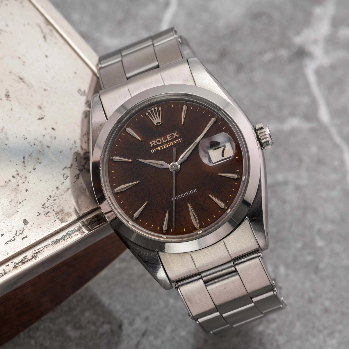 1963 Rolex Oyster Date Precision Tropical Dial Ref. 6694