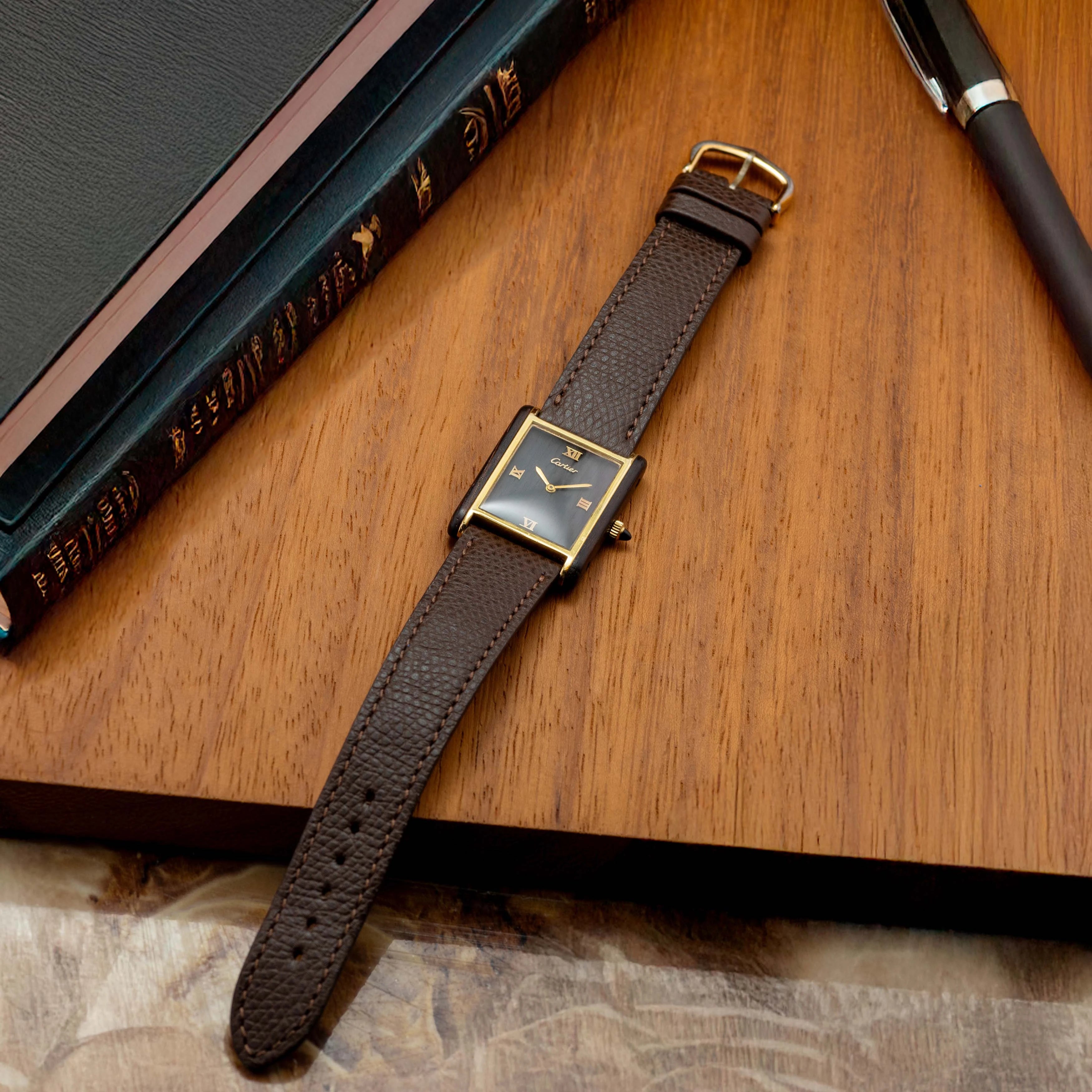 1975 Cartier Tank Organic Wood Ref. 21611