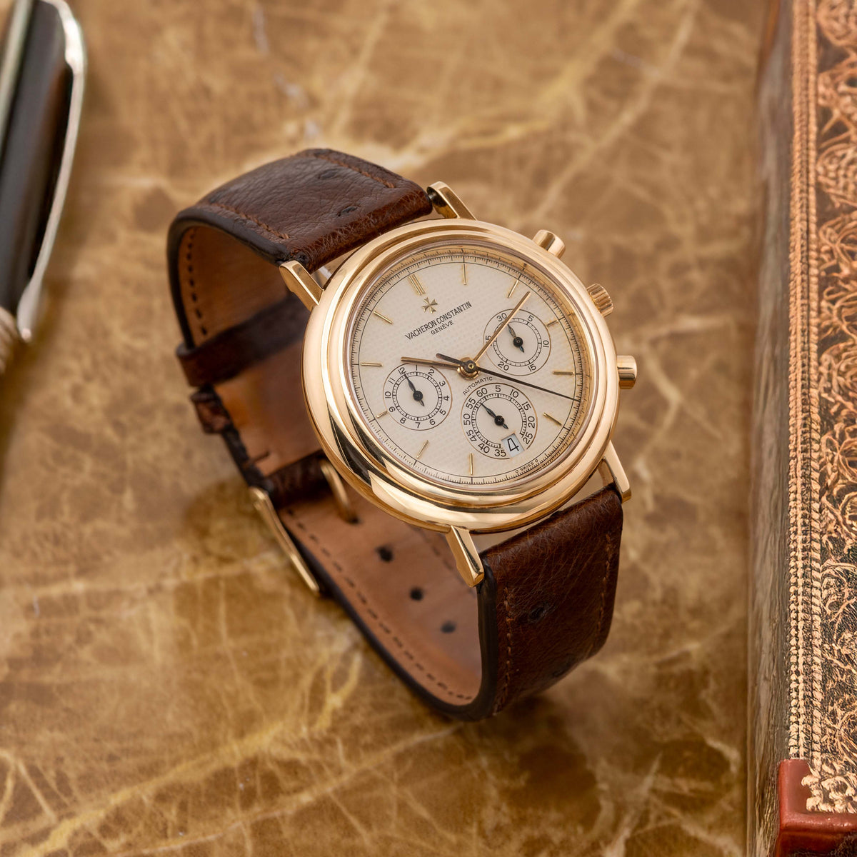 1992 Vacheron Constantin Les Historiques Chronograph Yellow Gold  Ref. 49003 (with Papers)